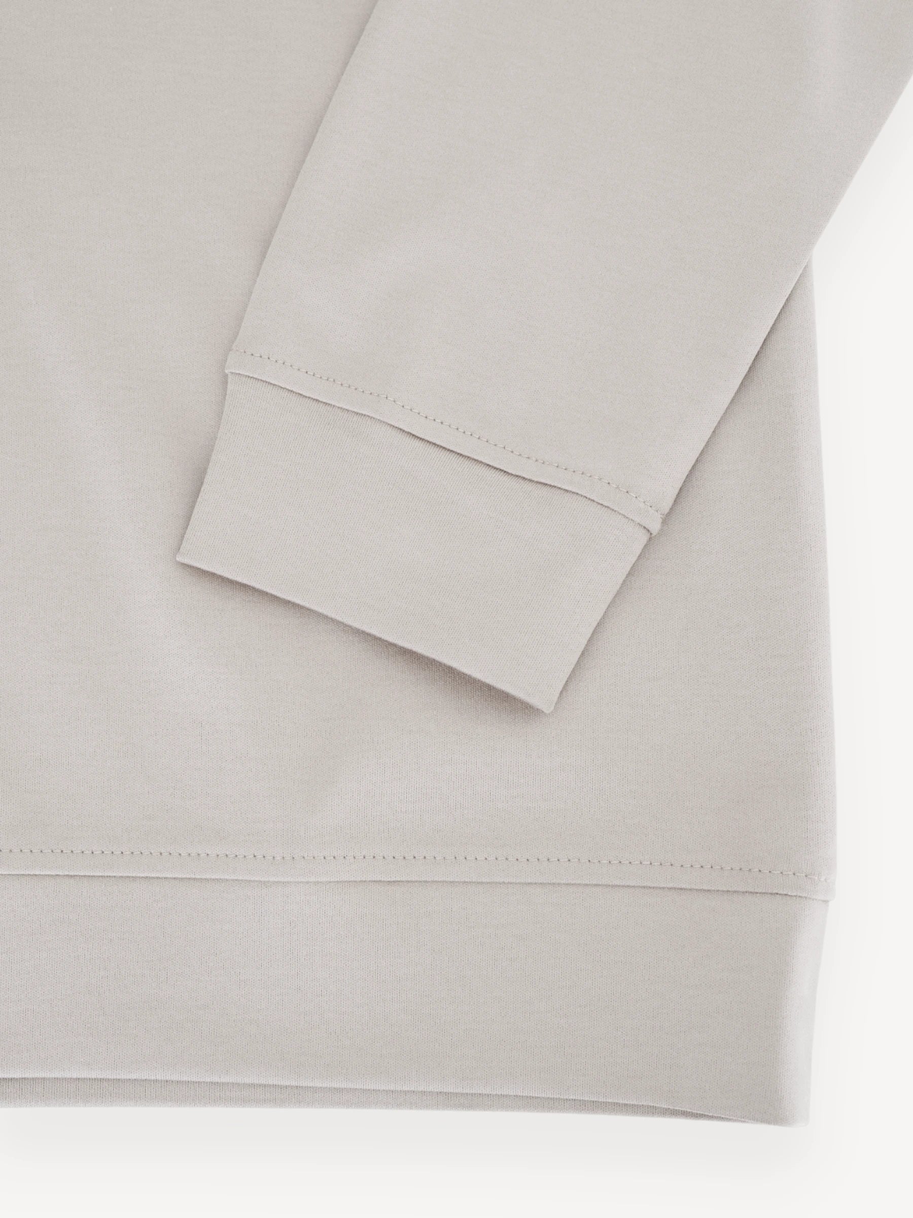 Interlock Supima Sweater - Pearl Grey