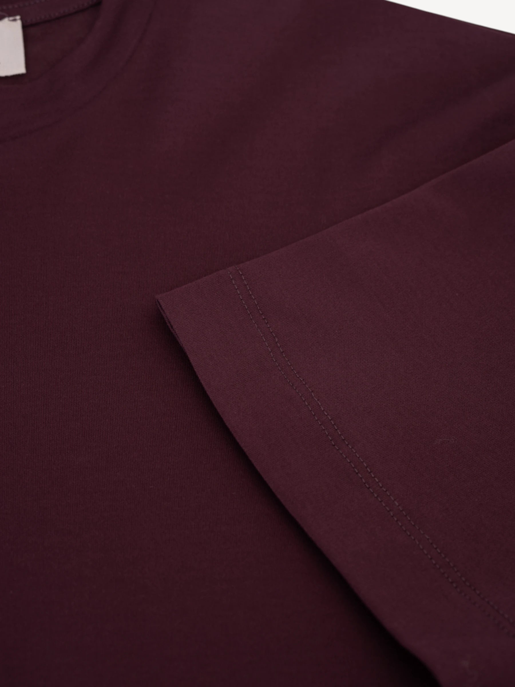 Interlock Supima T-Shirt - Burgundy