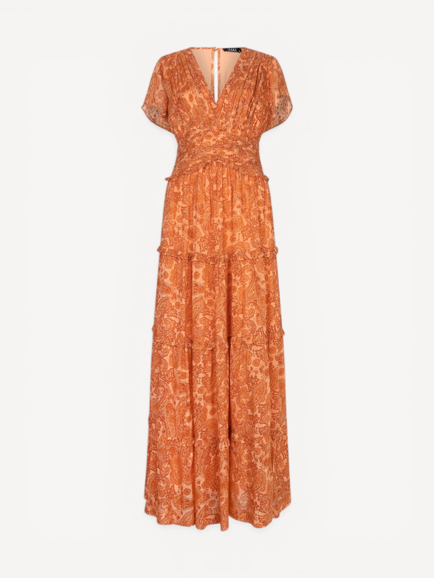 Daryn Paisley Maxi Dress - Naranja