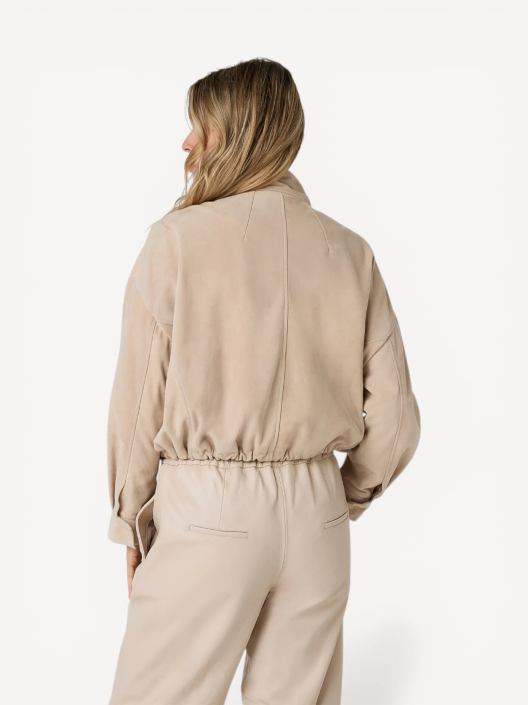 Jigo Suede Jacket - Ostra Beige