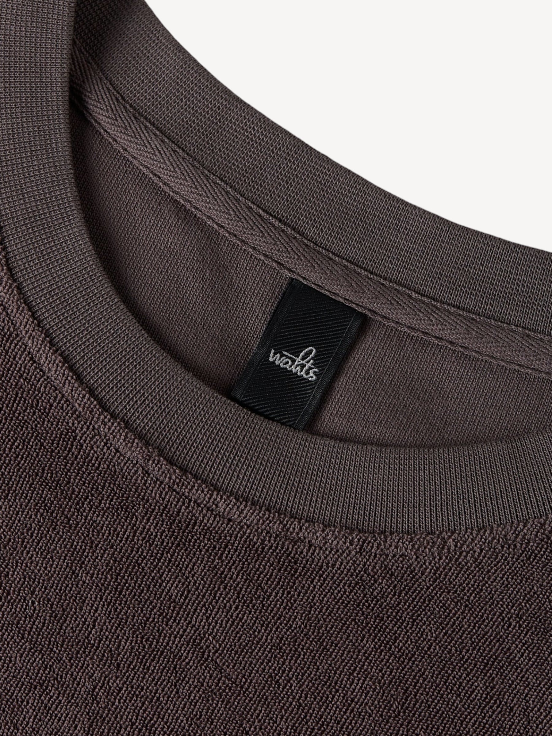 Berkley Toweling T-Shirt - Dark Brown