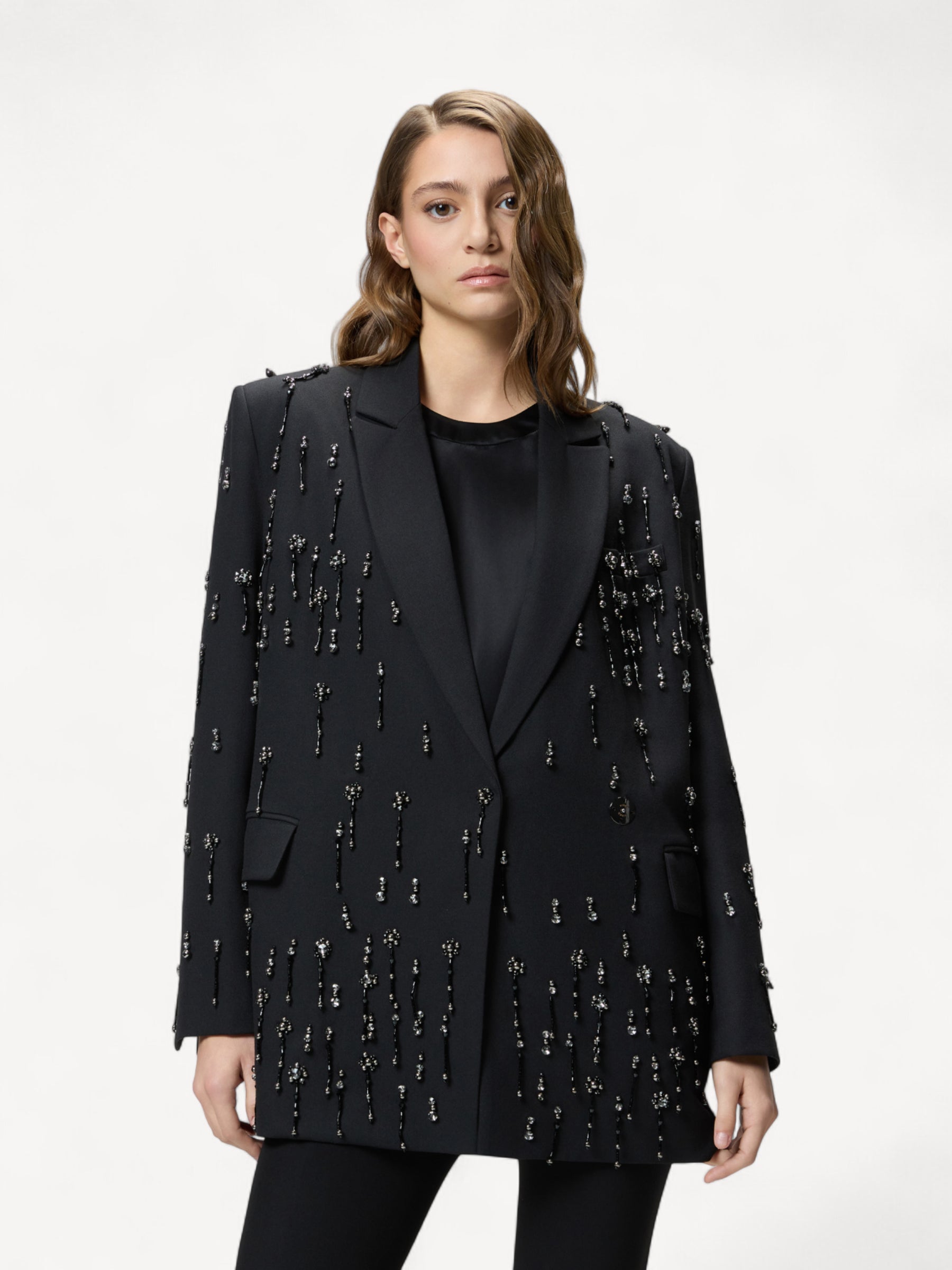 Straight Fit Blazer - Zwart