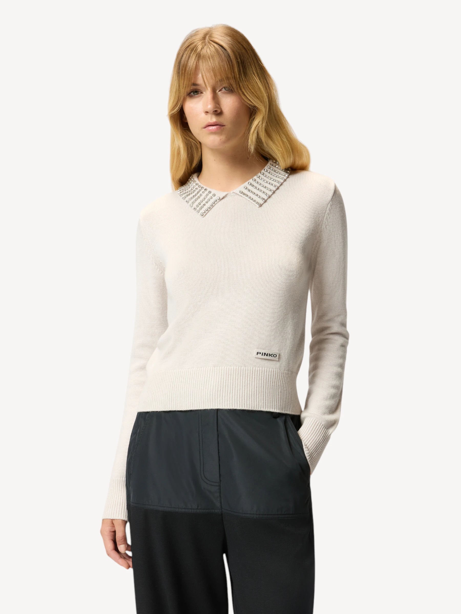 Polo Sweater - Creme
