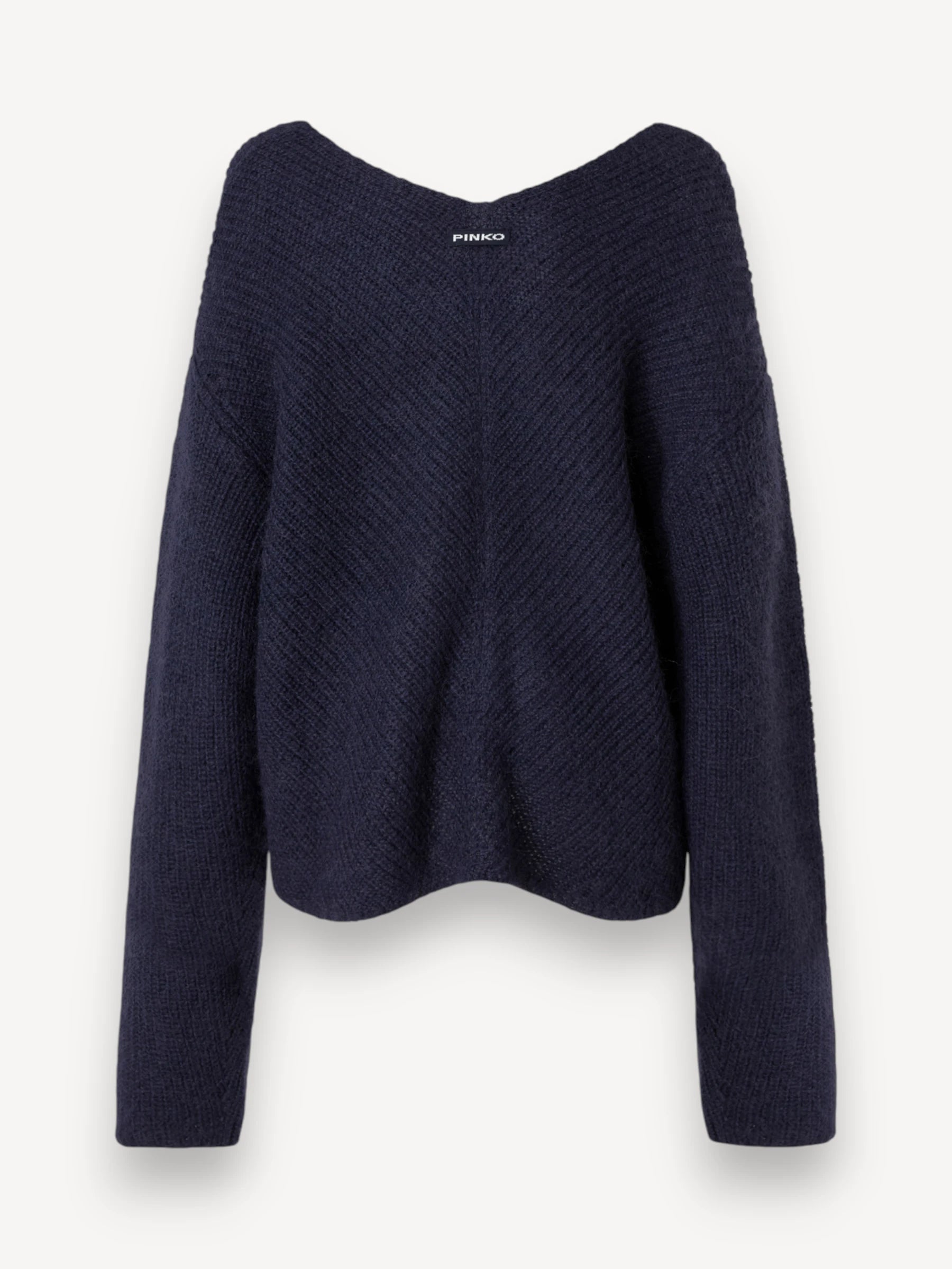 Boat-Neck Sweater - Blauw