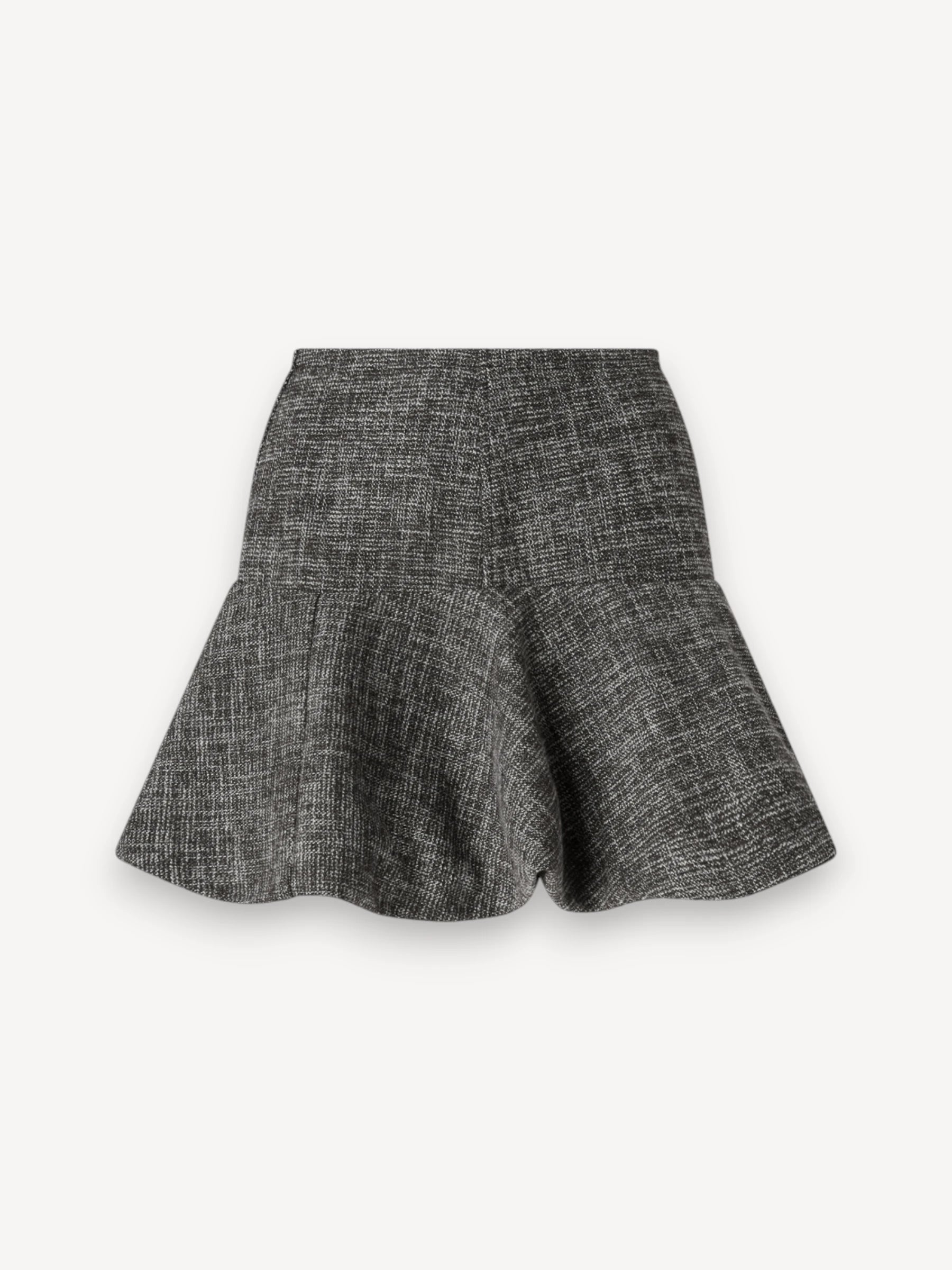 Flannel Minirok - Donkergrijs