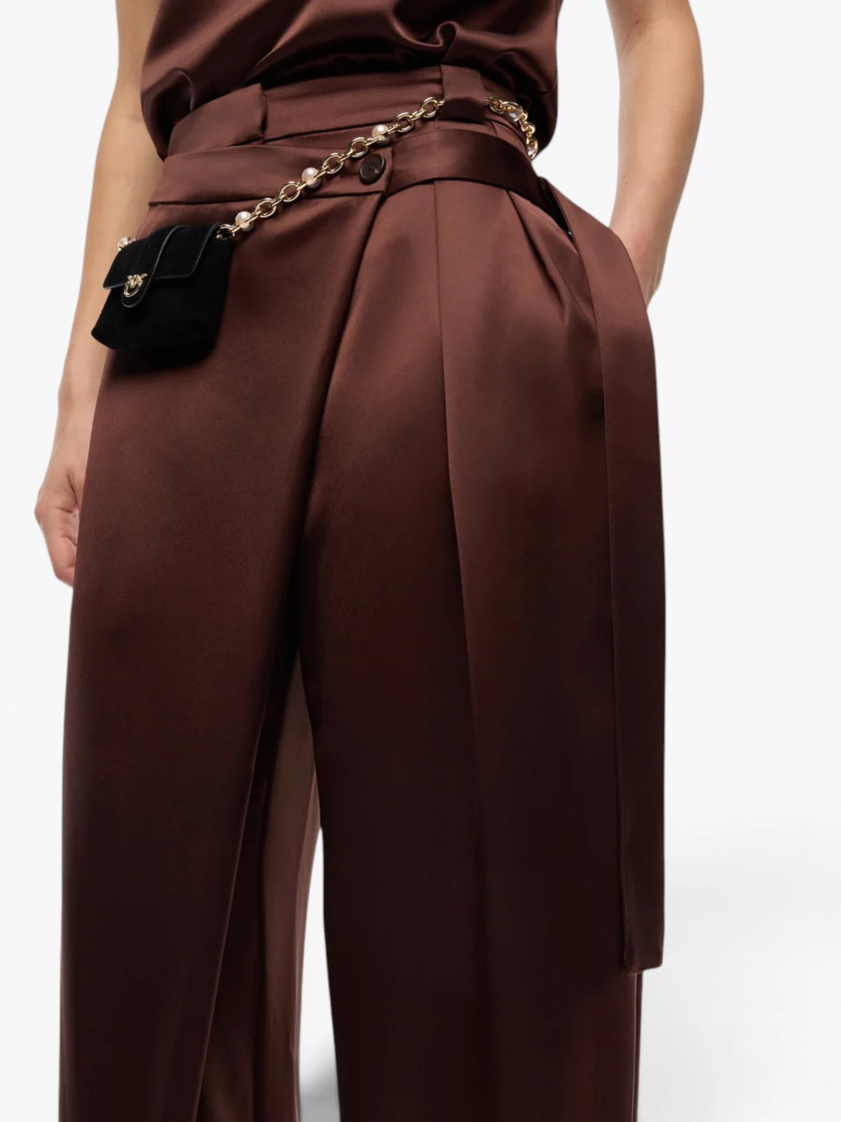 PINKO Pantalon - Chocolate
