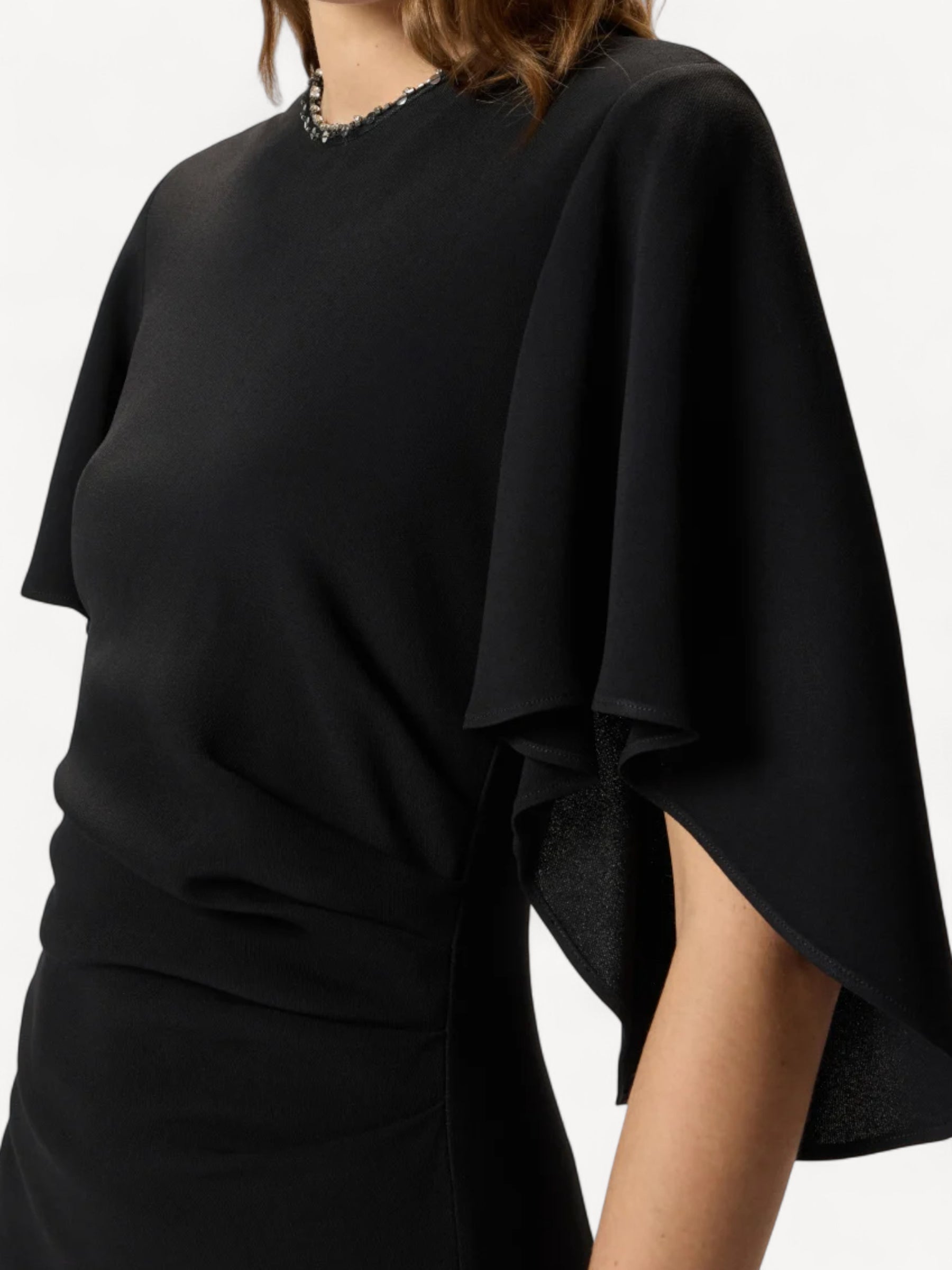 Long Lined Dress - Zwart