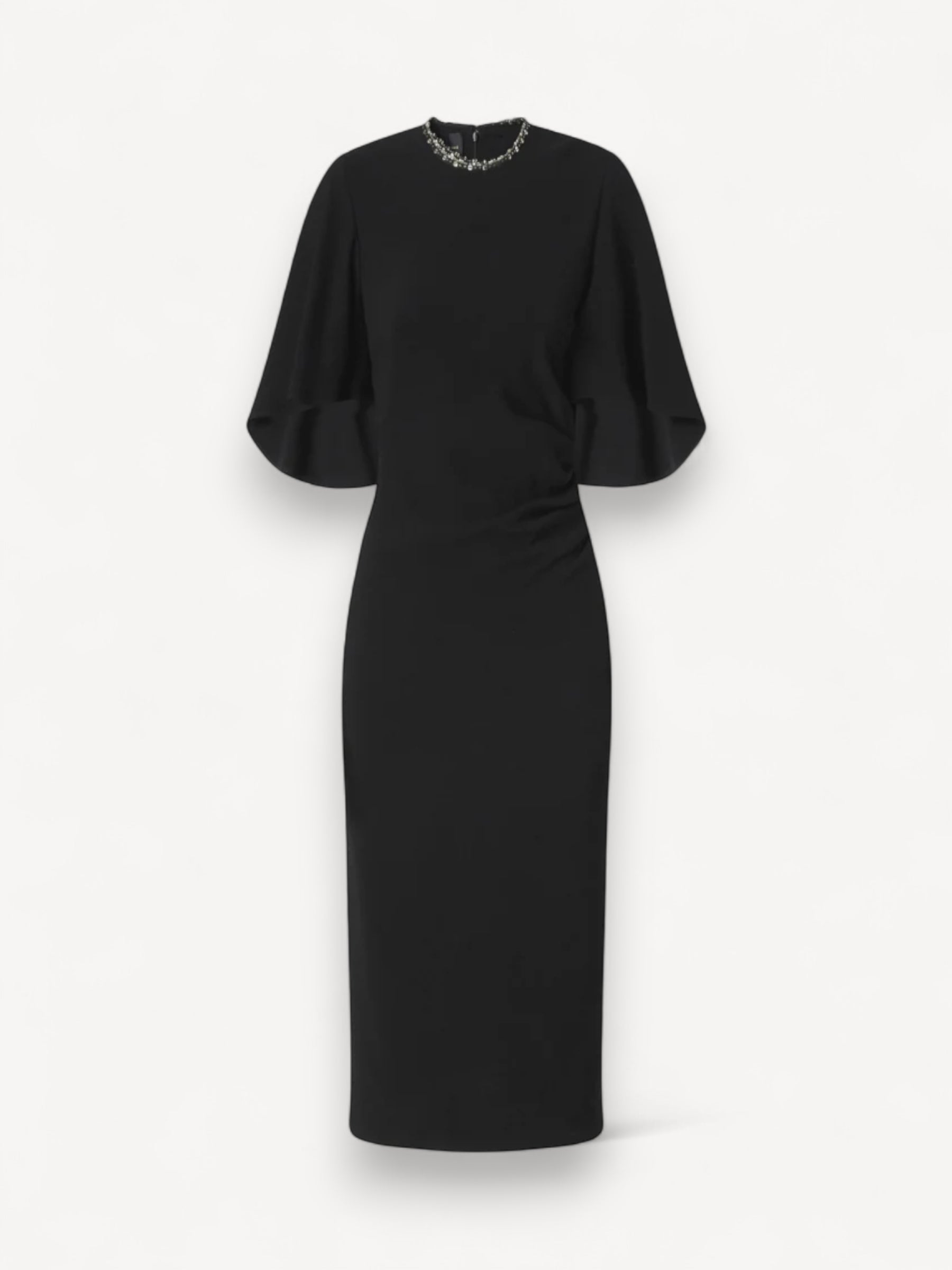 Long Lined Dress - Zwart