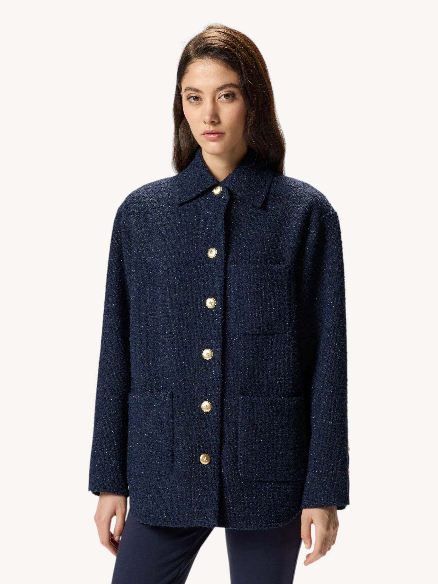 Tweed Jacket - Donkerblauw