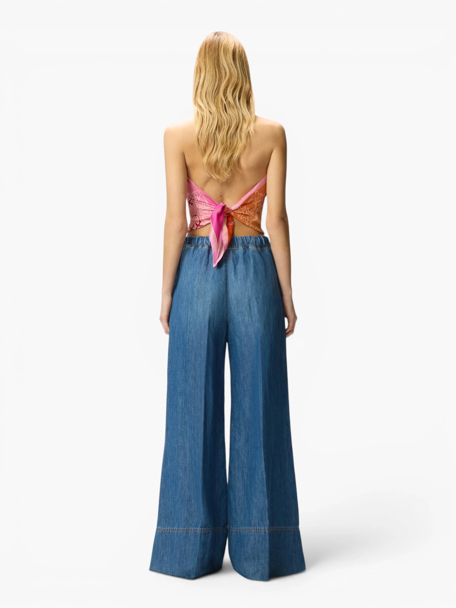 Wide-Leg Jeans - Deminblauw