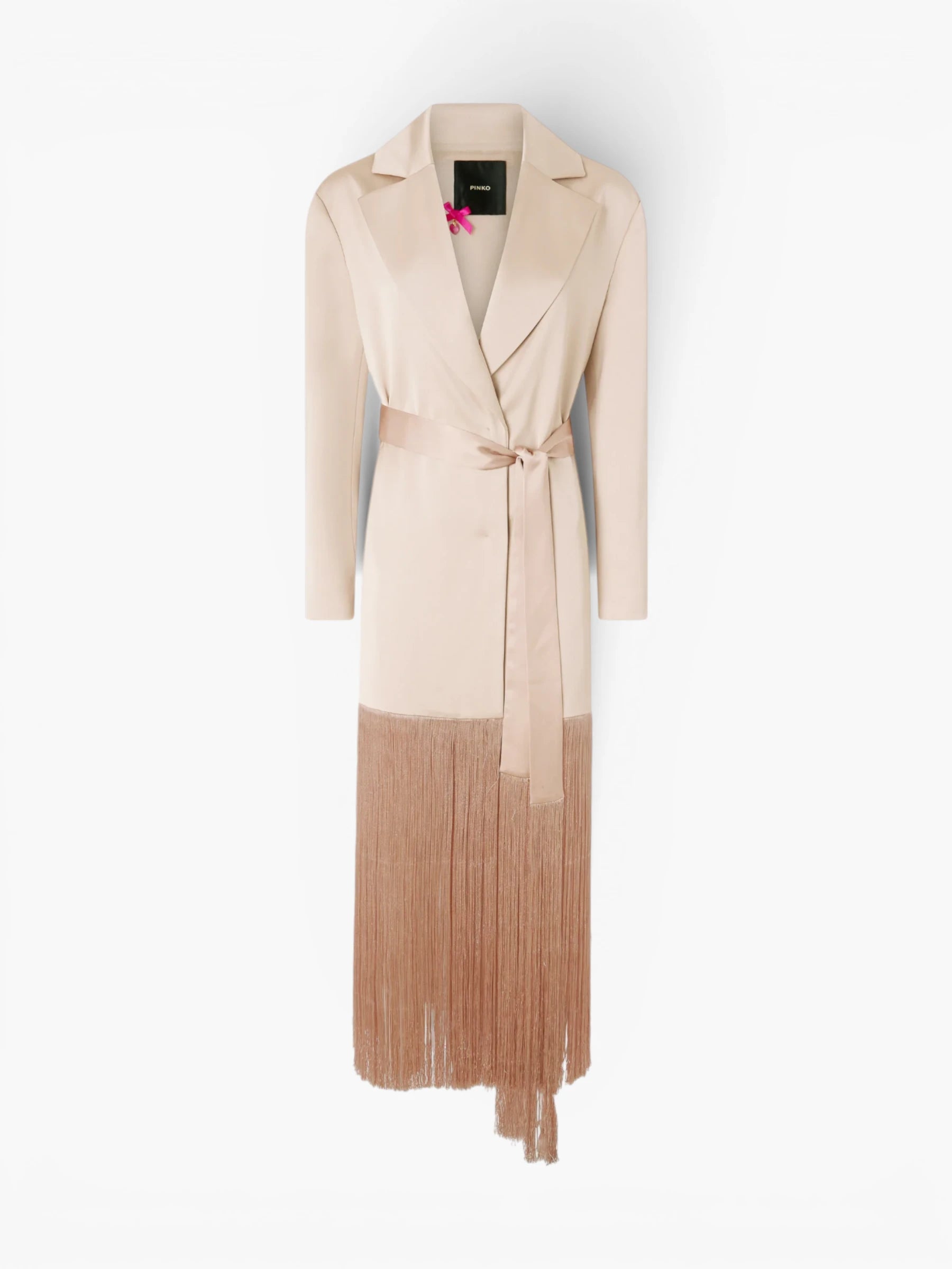 Ribes Trench Satin Jurk - Roze