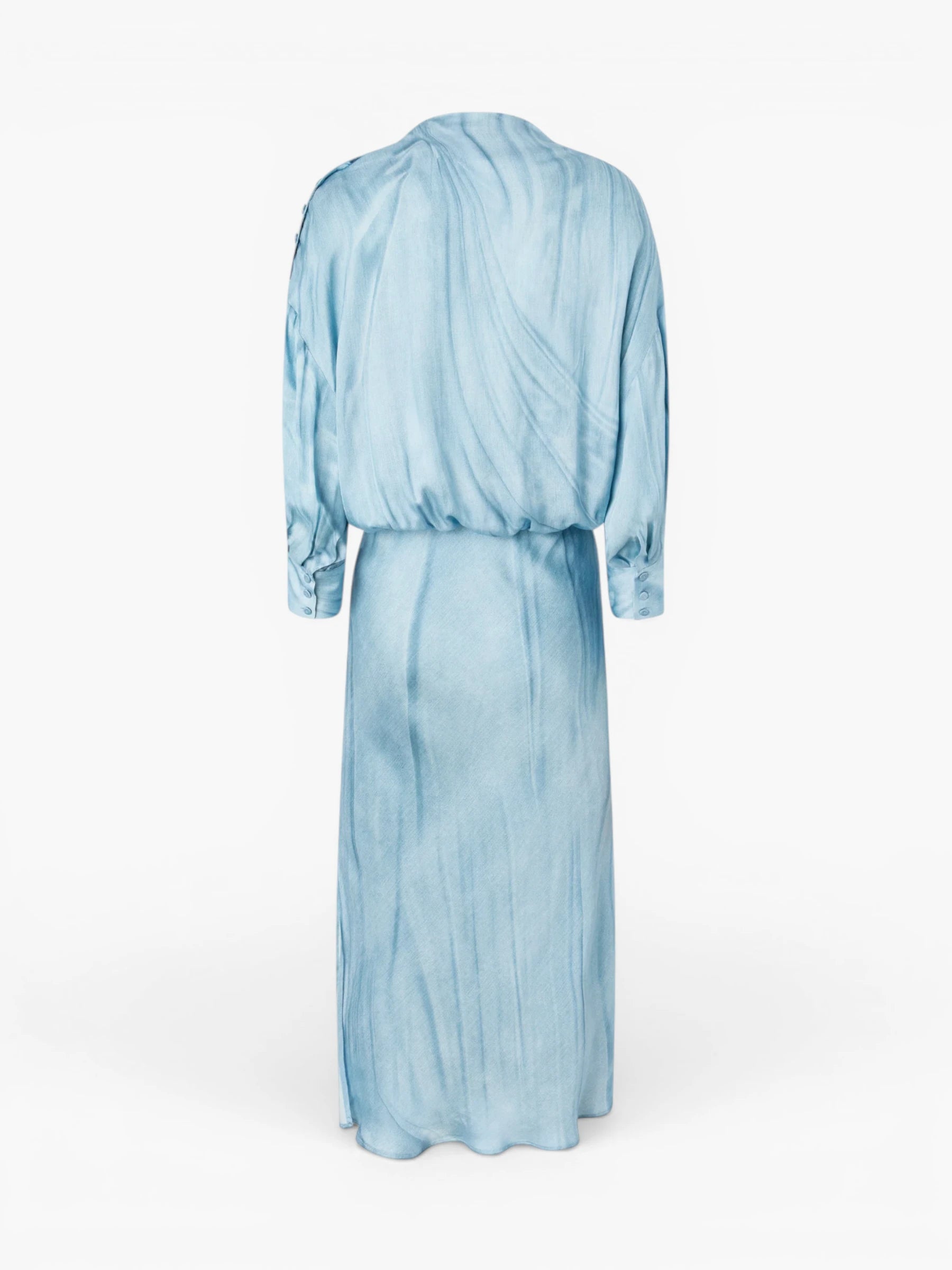 Fluid midi dress - Azure