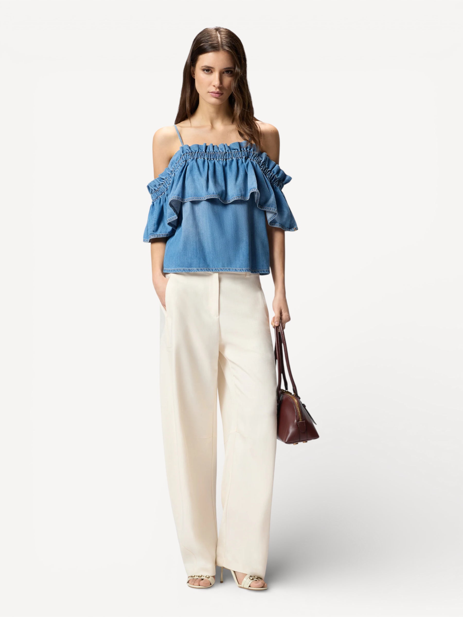 Denim Top - Light Blue