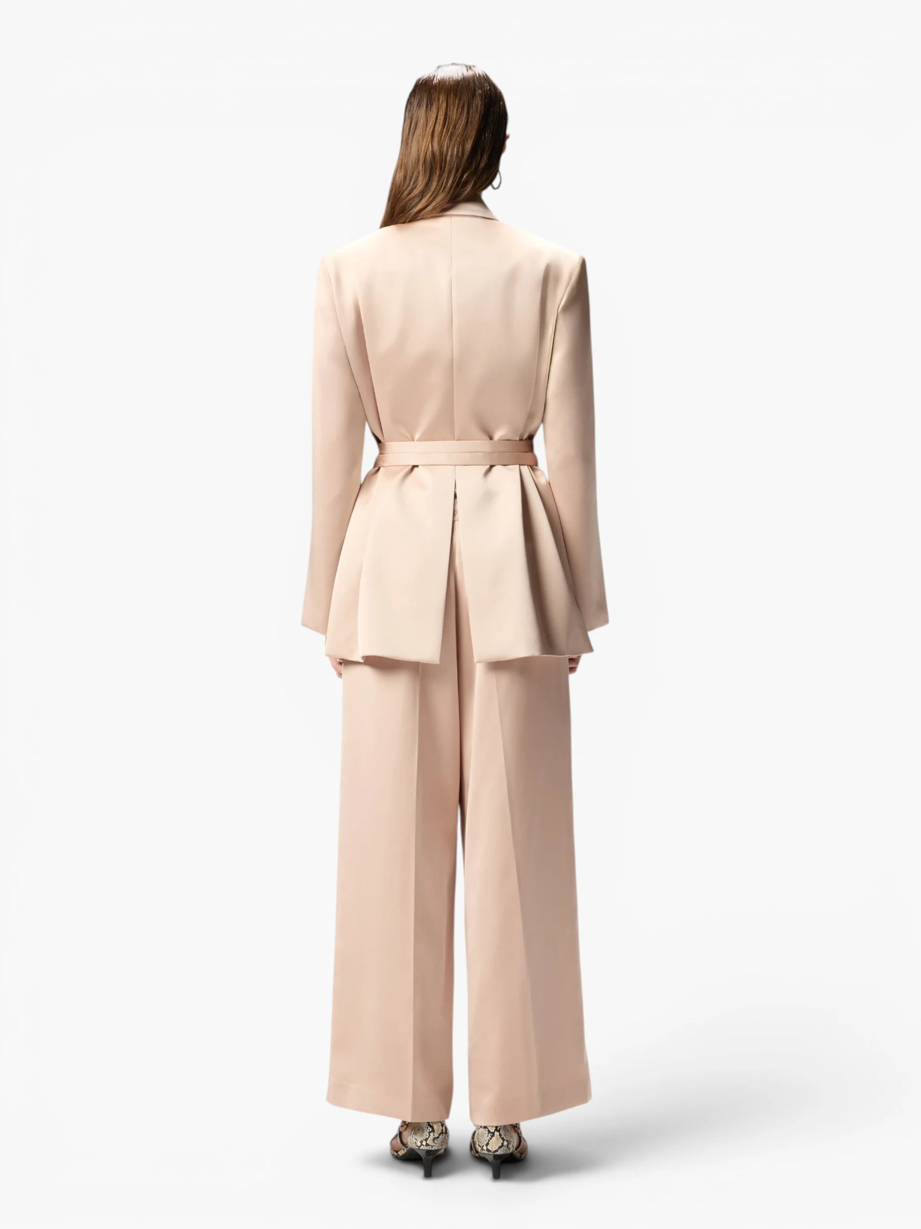 Rapa Giacca Satin Mahogany Blazer - Roze