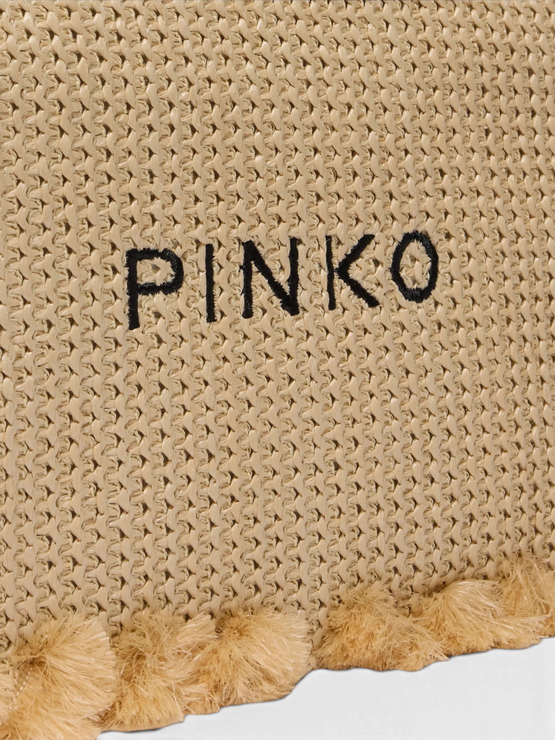Small Raffia Clutch - Gold
