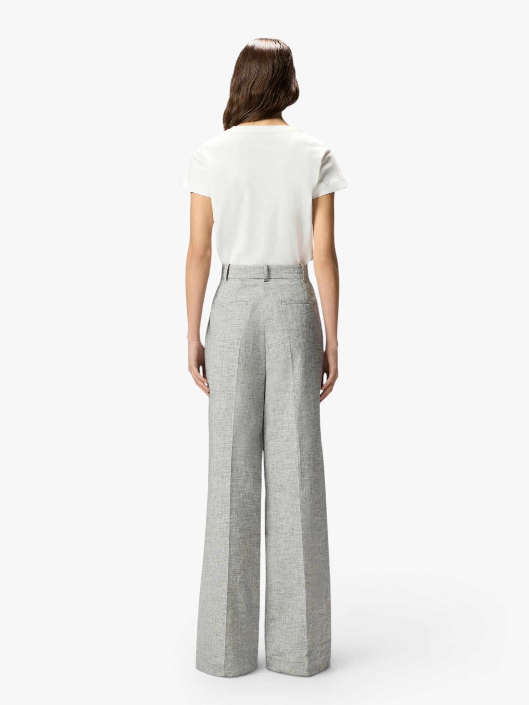 Slub trousers - Black/White