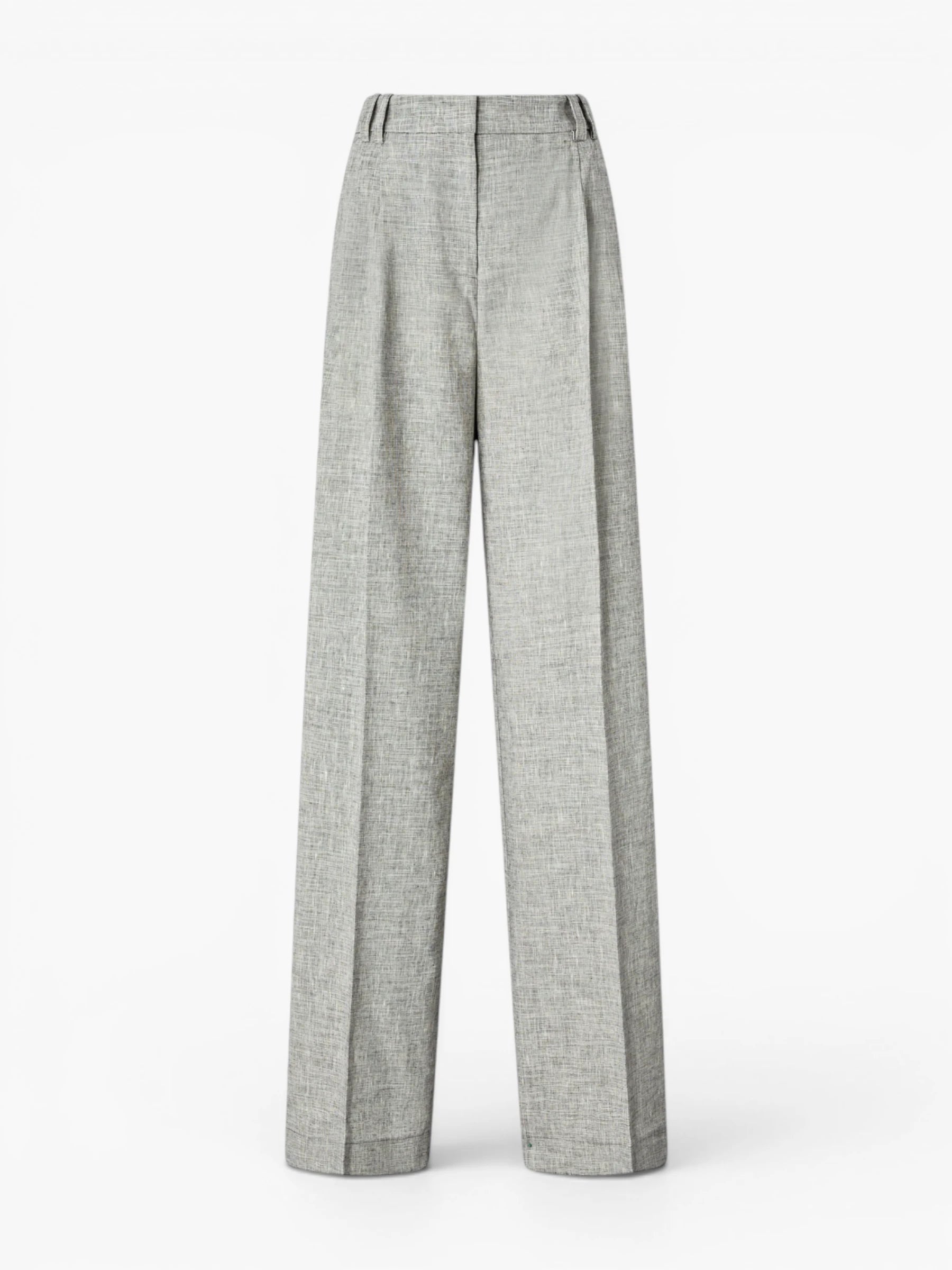Slub trousers - Black/White