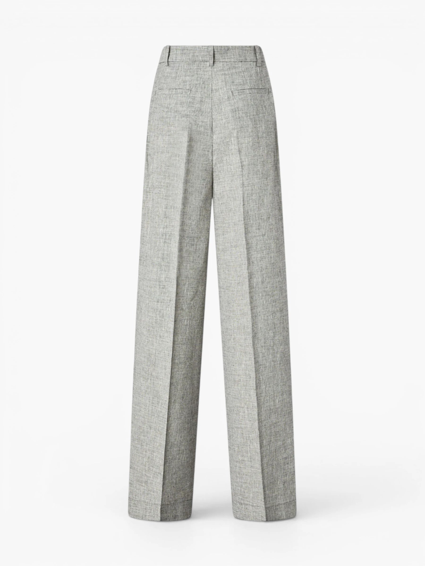 Slub trousers - Black/White