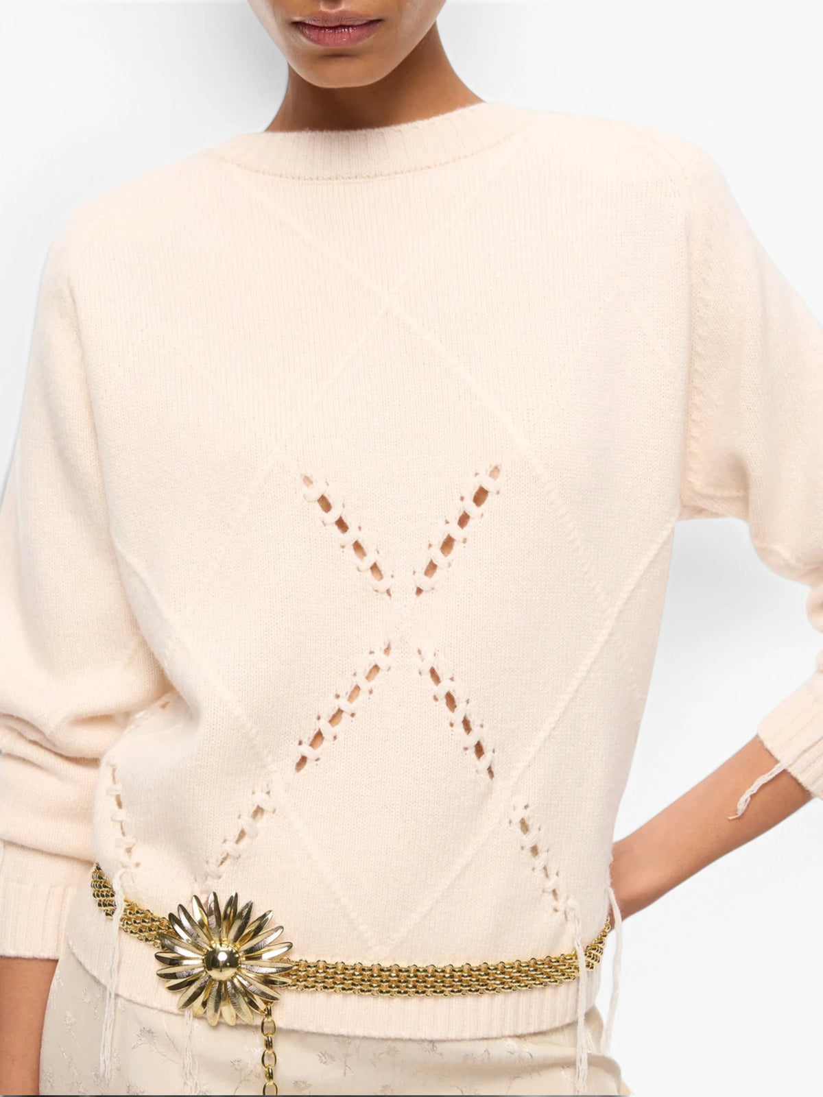 PINKO Berna Pull Trui - Beige
