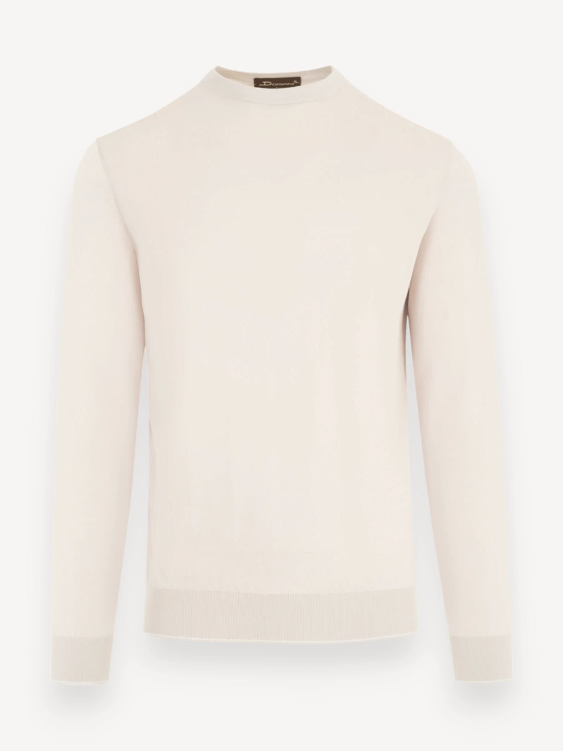 Crepe Katoen Pullover - Zand