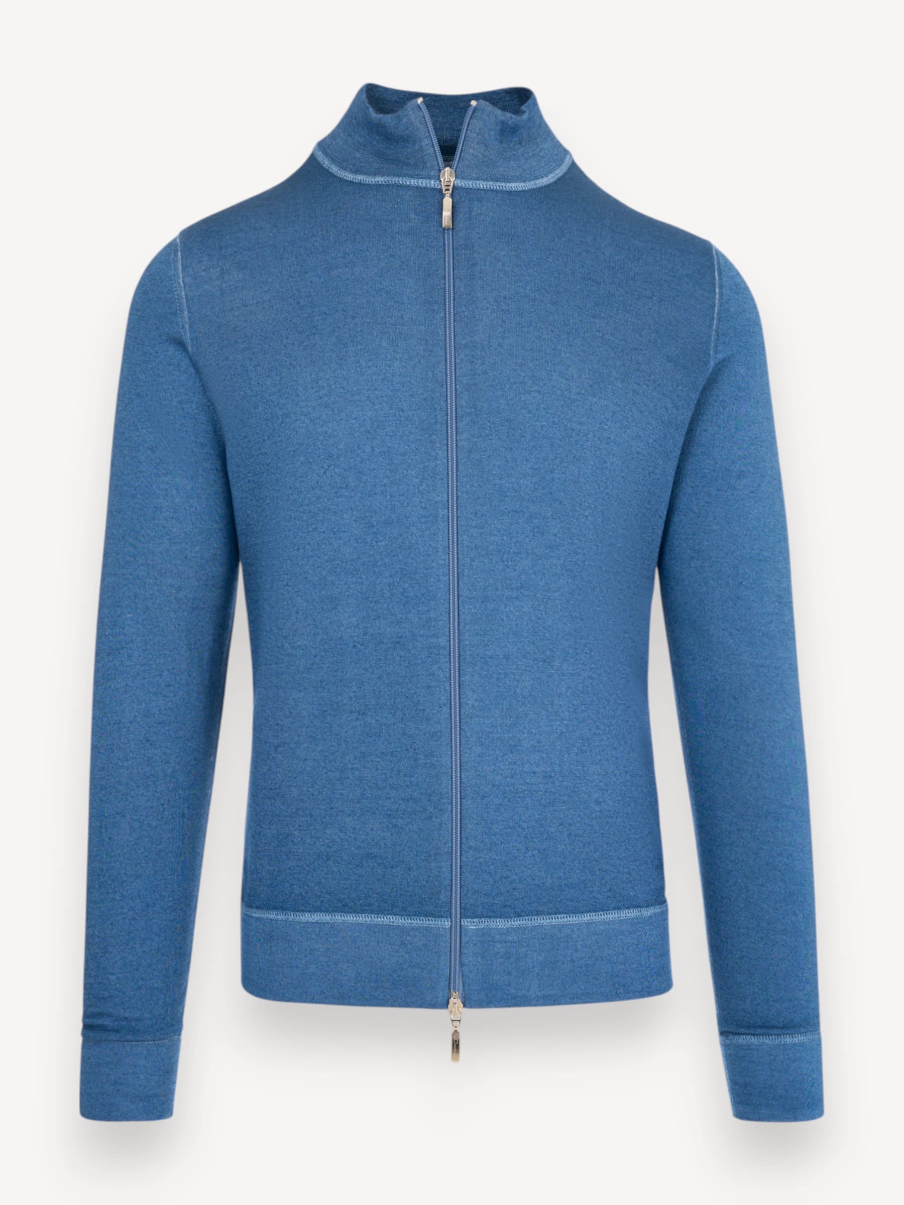 Zip Cardigan - Blauw