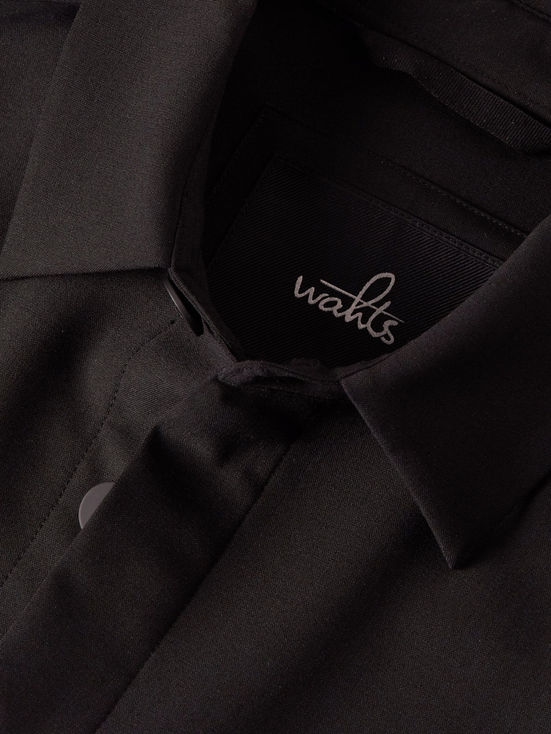 Morrison Wool/Stretch Overshirt - Dark Brown