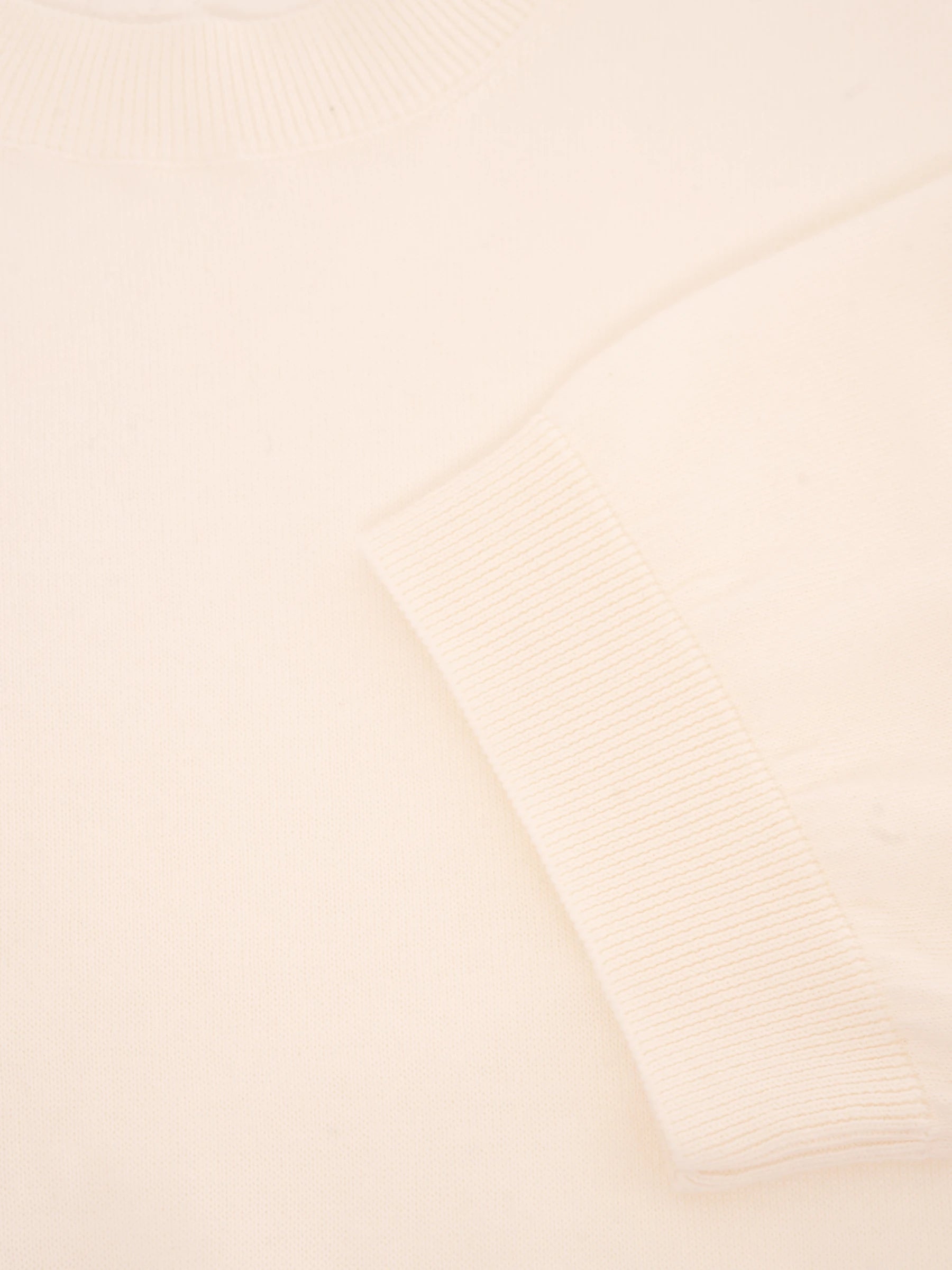 Gebreid T-Shirt - Off White