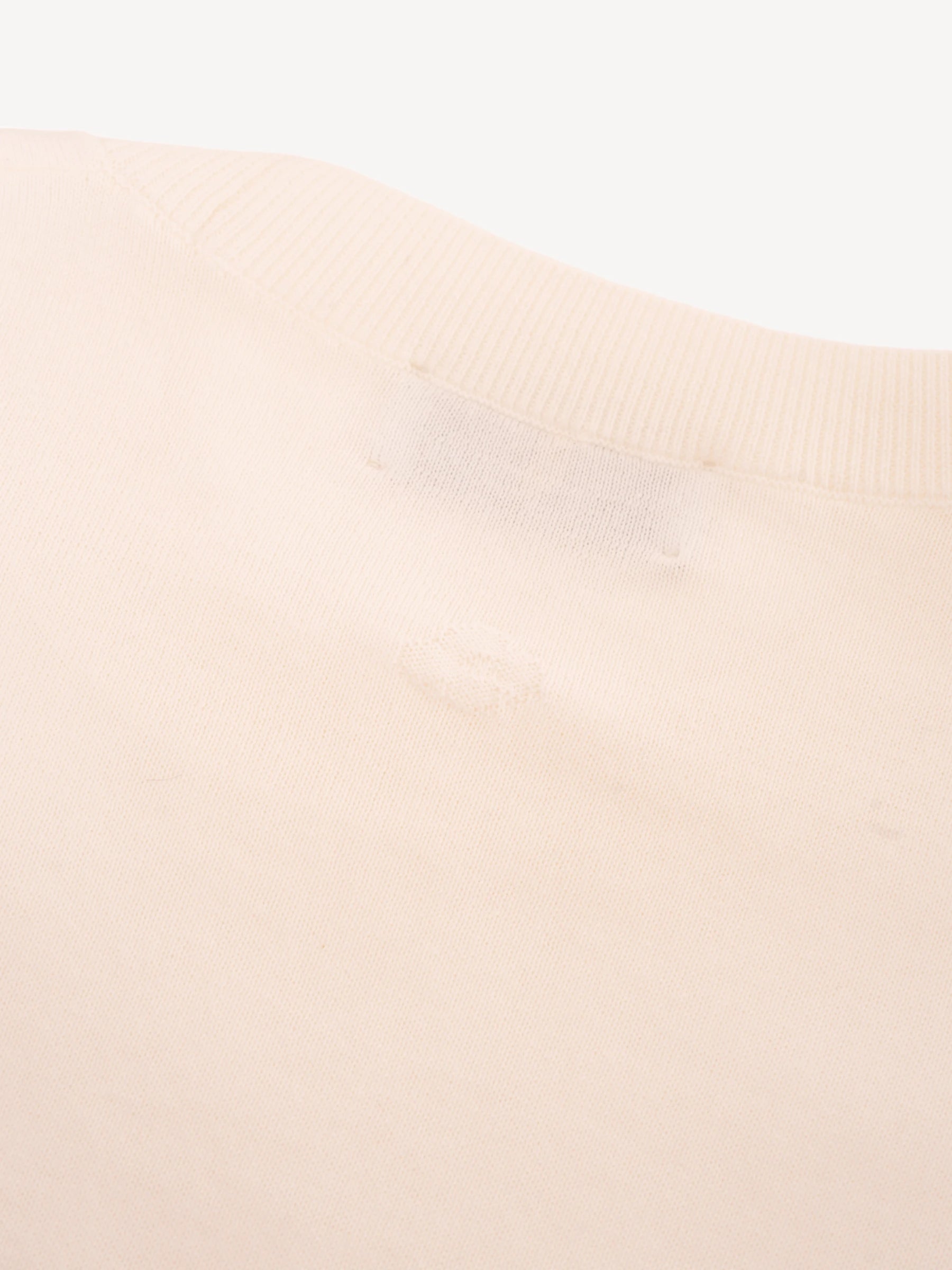 Gebreid T-Shirt - Off White
