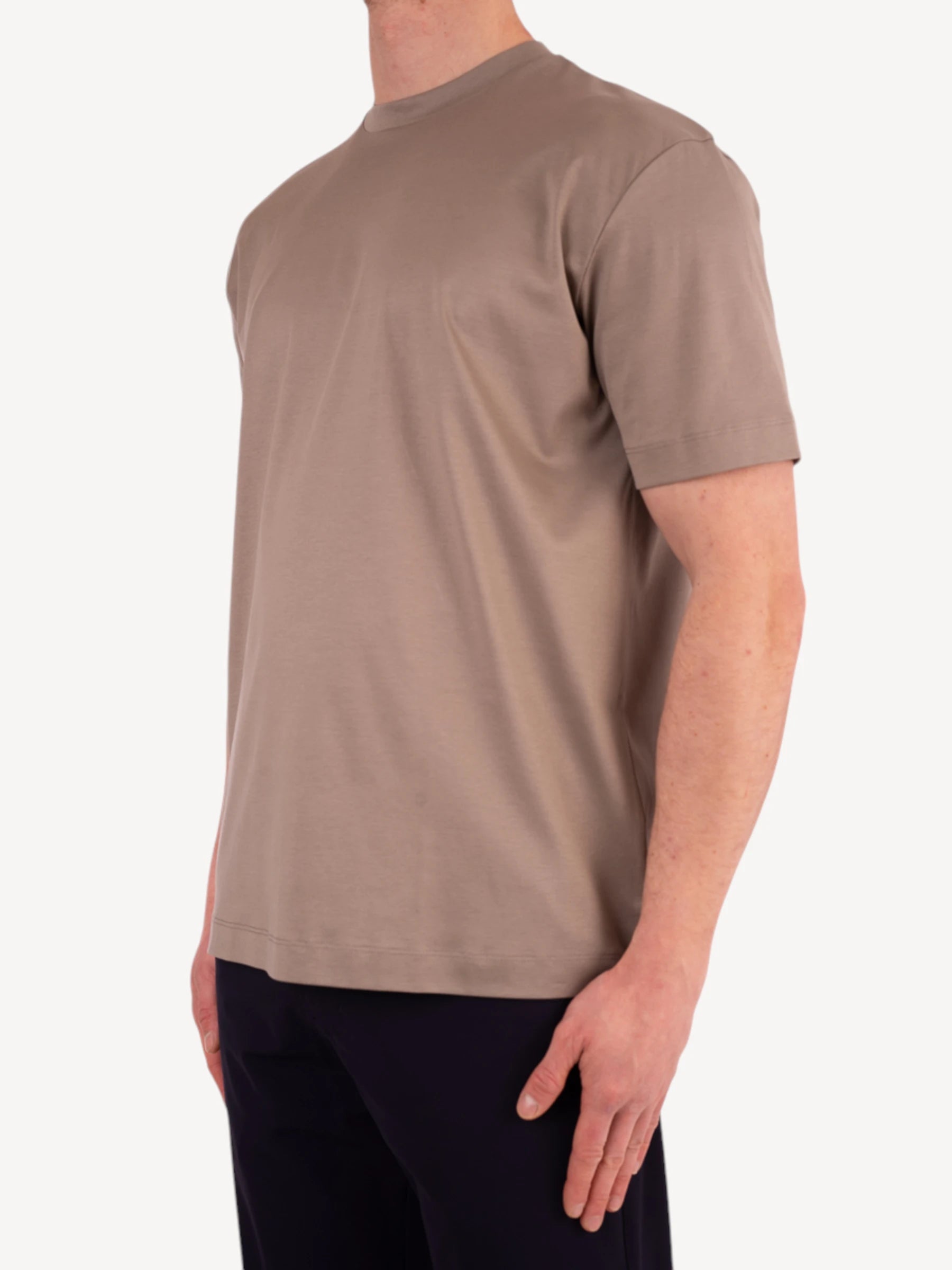 Interlock Supima T-Shirt - Lead Grey