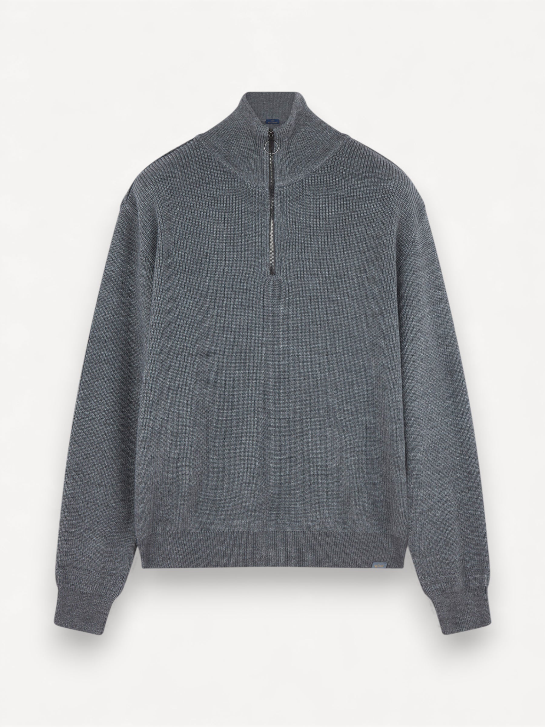 Tech Wool Half-zip - Donkergrijs