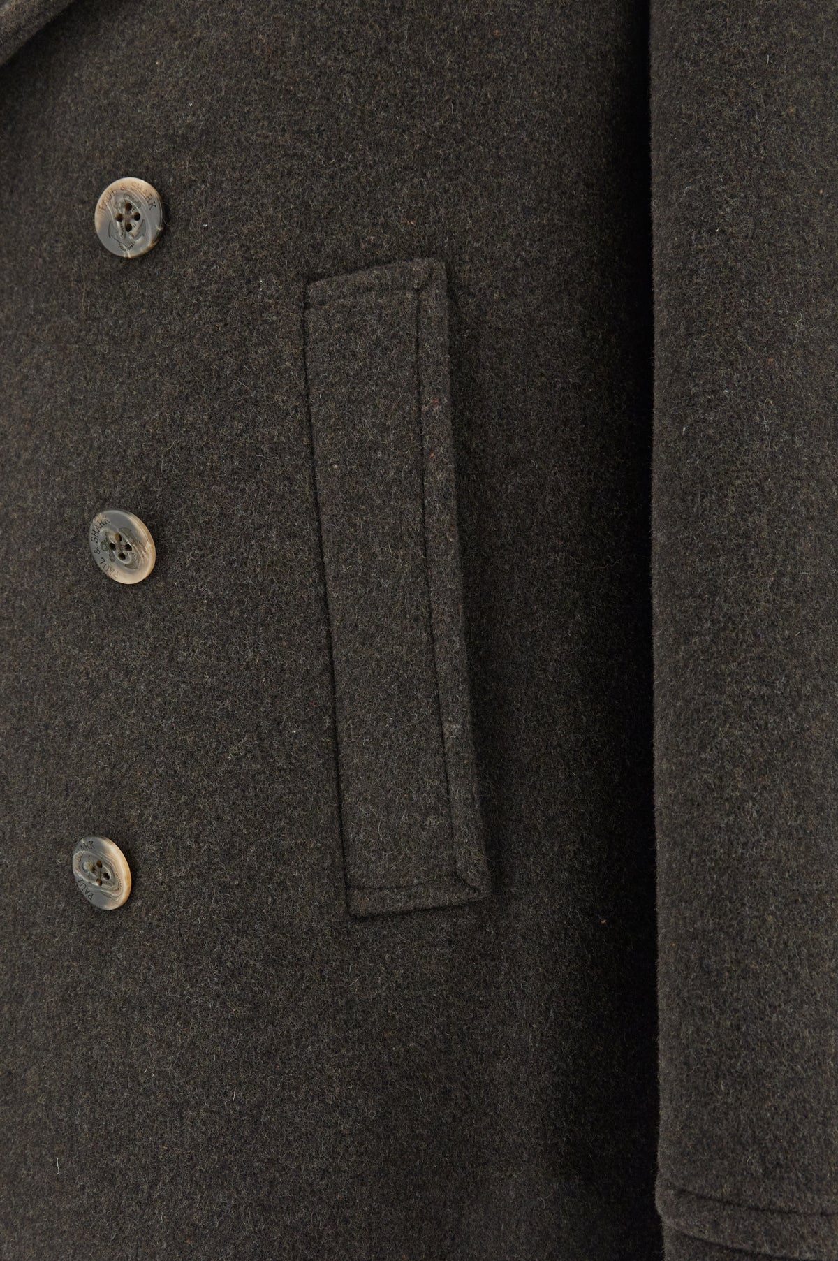 Paul & Shark Wool-Cashmere Blend Peacoat 15312361 - Donkerbruin