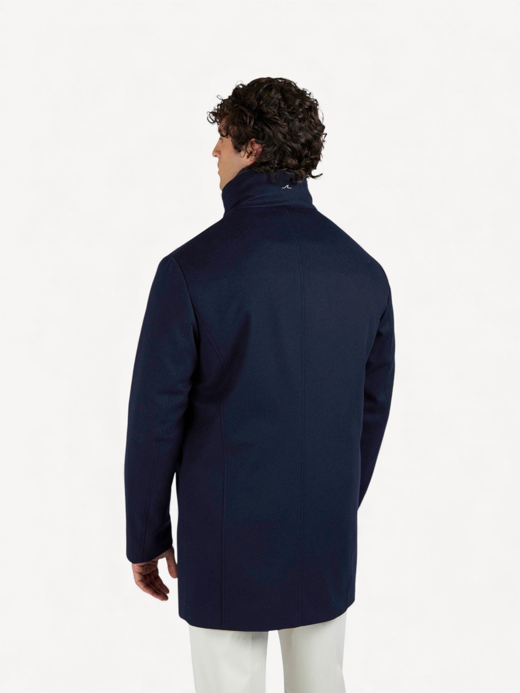Cashmere Car Coat - Donkerblauw