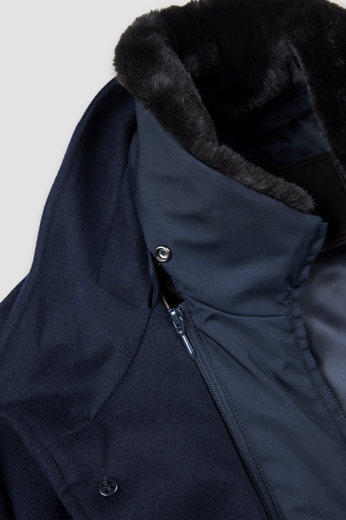 Carcoat in Loro Piana Green Storm Jacket 15312418 - Donkerblauw