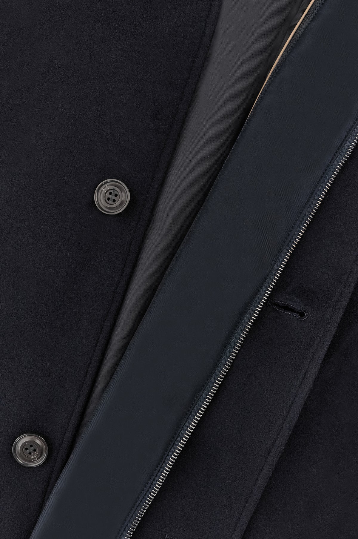Carcoat in Loro Piana Green Storm Jacket 15312418 - Donkerblauw