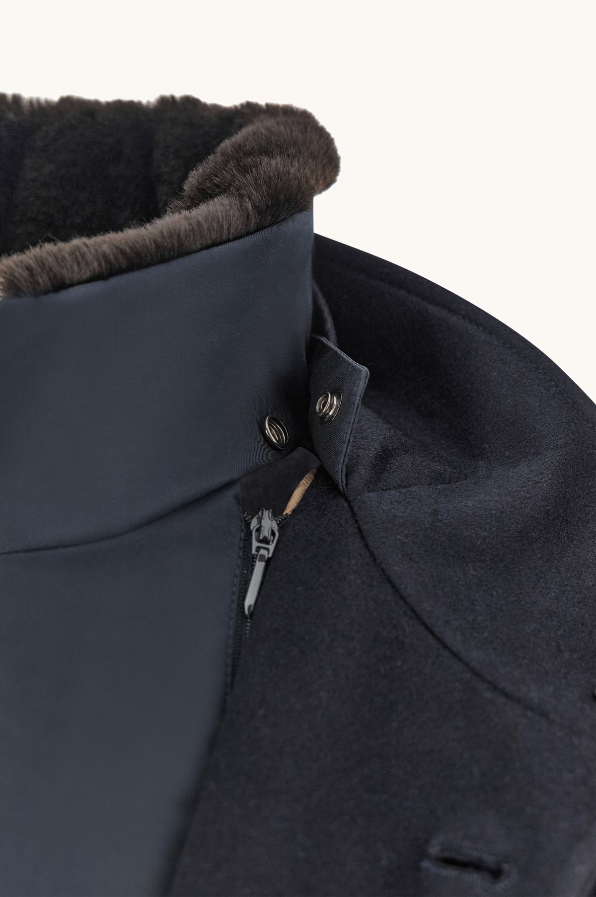 Carcoat in Loro Piana Green Storm Jacket 15312418 - Donkerblauw