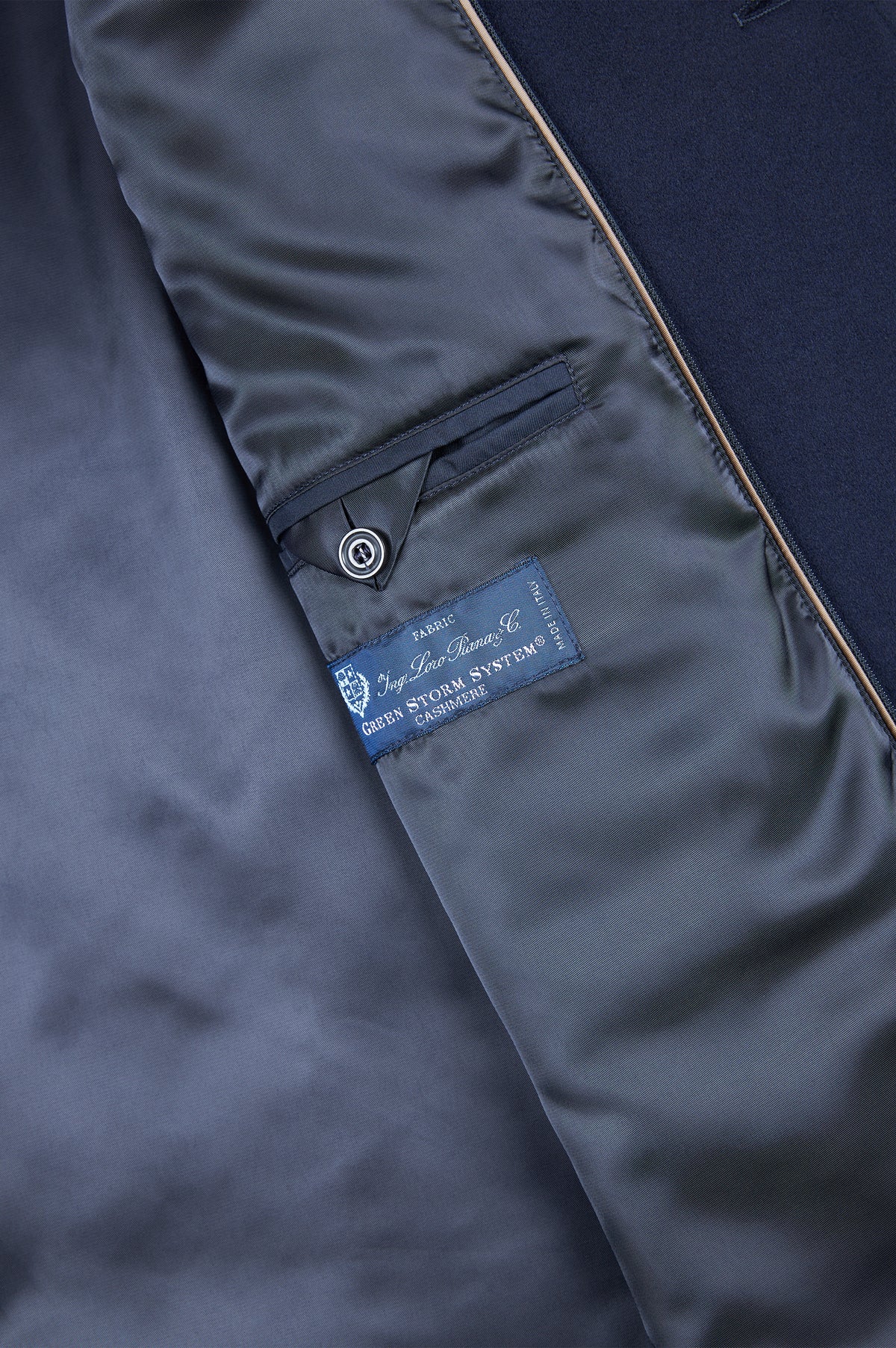 Carcoat in Loro Piana Green Storm Jacket 15312418 - Donkerblauw