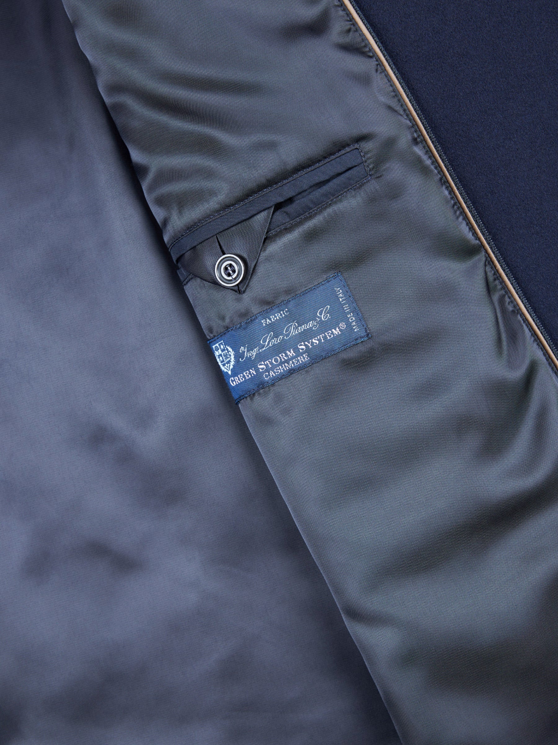 Cashmere Car Coat - Donkerblauw