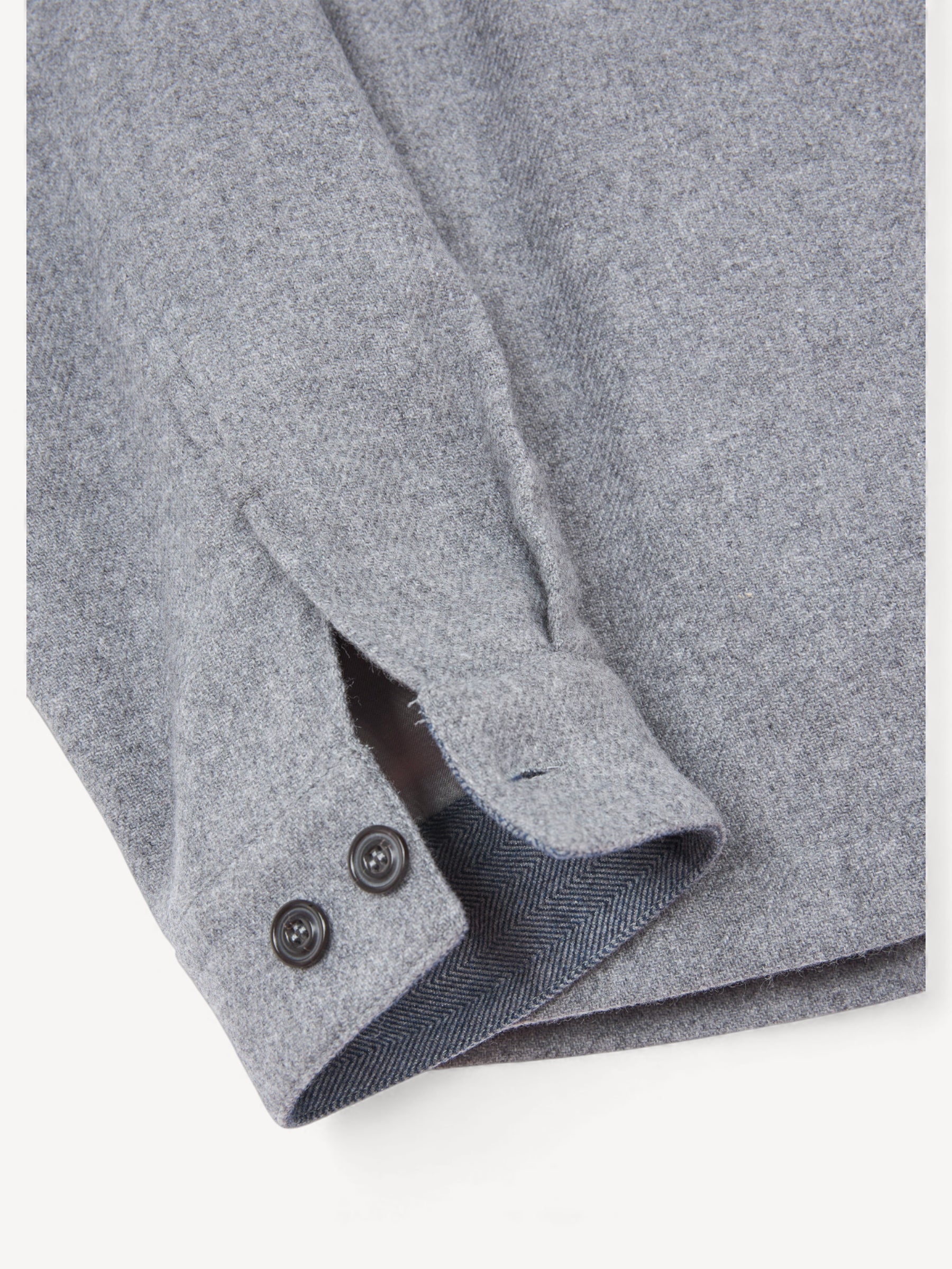 Wool Cashmere Overshirt - Lichtgrijs