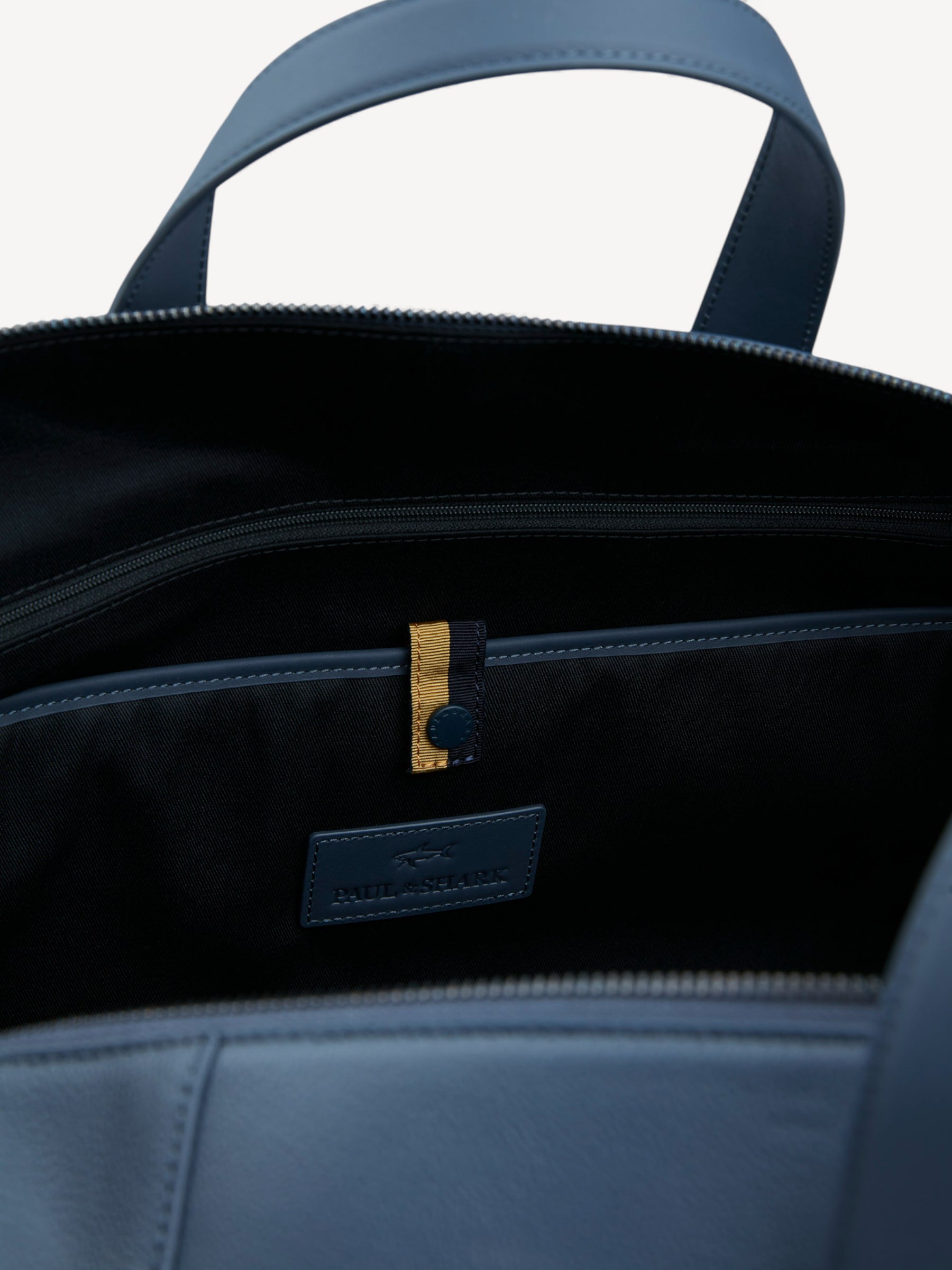 Tumbled Leather Holdall Bag - Donkerblauw