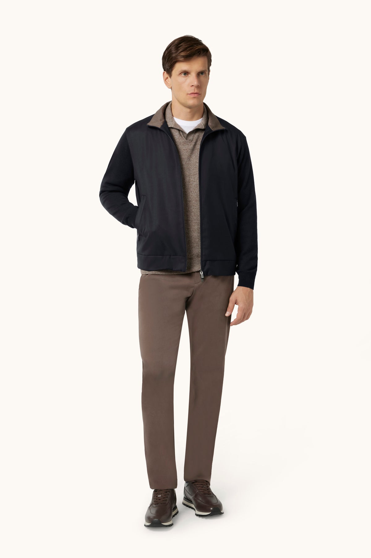 Merino Extrafine Hybrid in Loro Piana 16311249 - Donkerblauw
