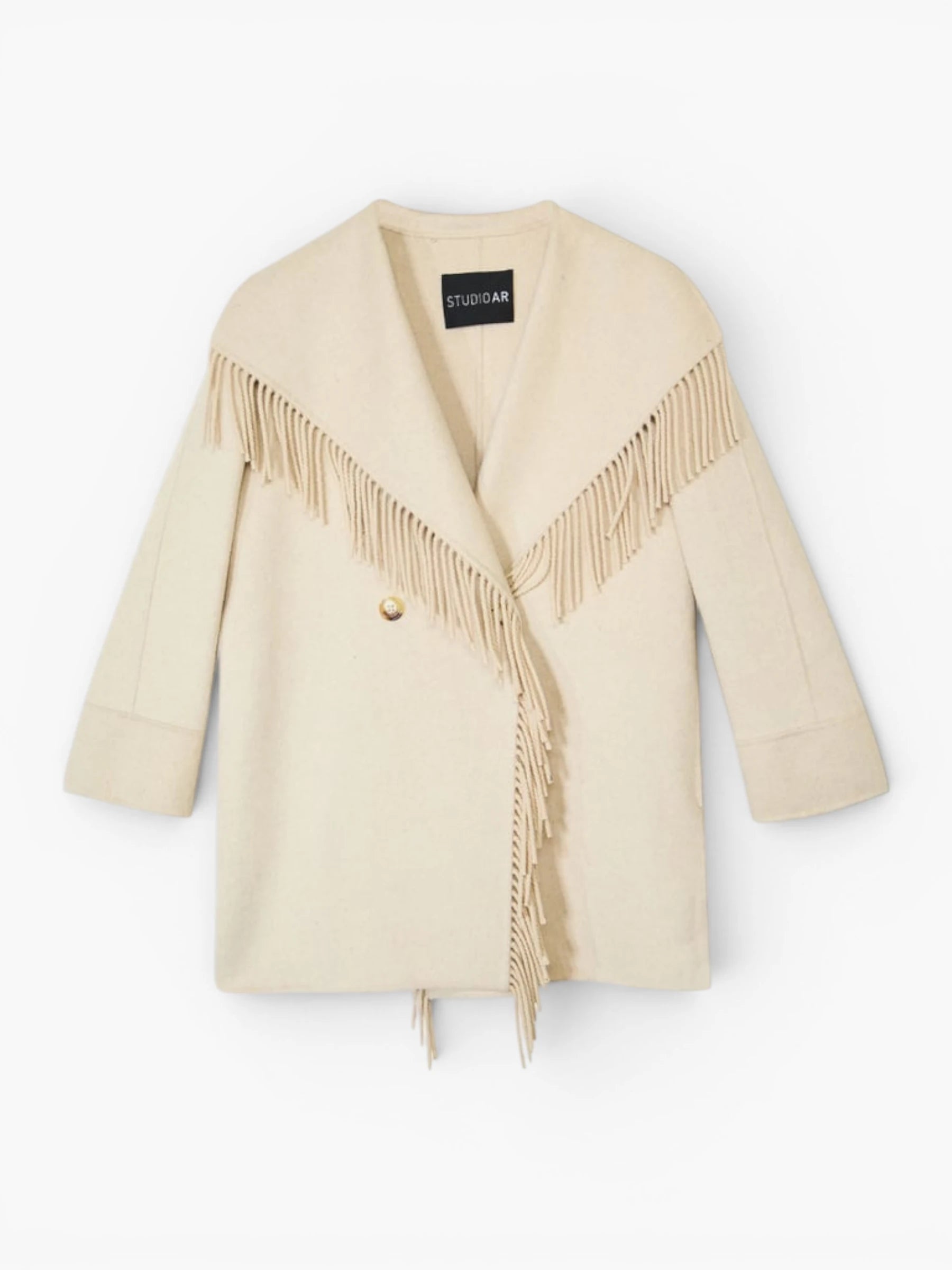Nadine Wool Blend Jacket - Sand