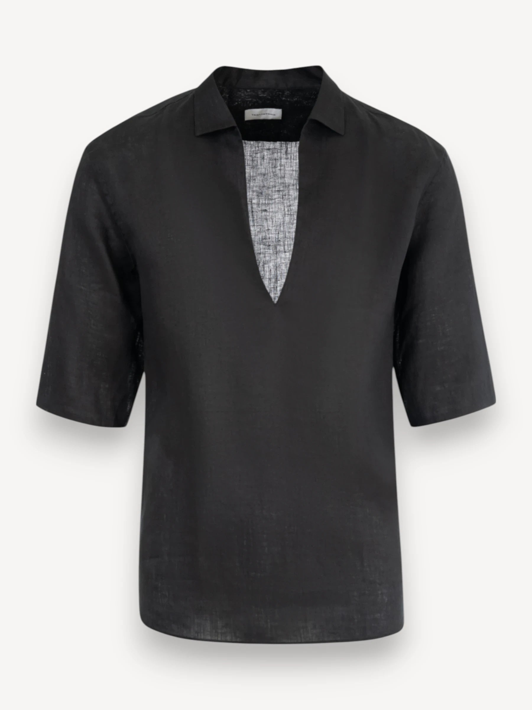 Linnen Shirt - Zwart