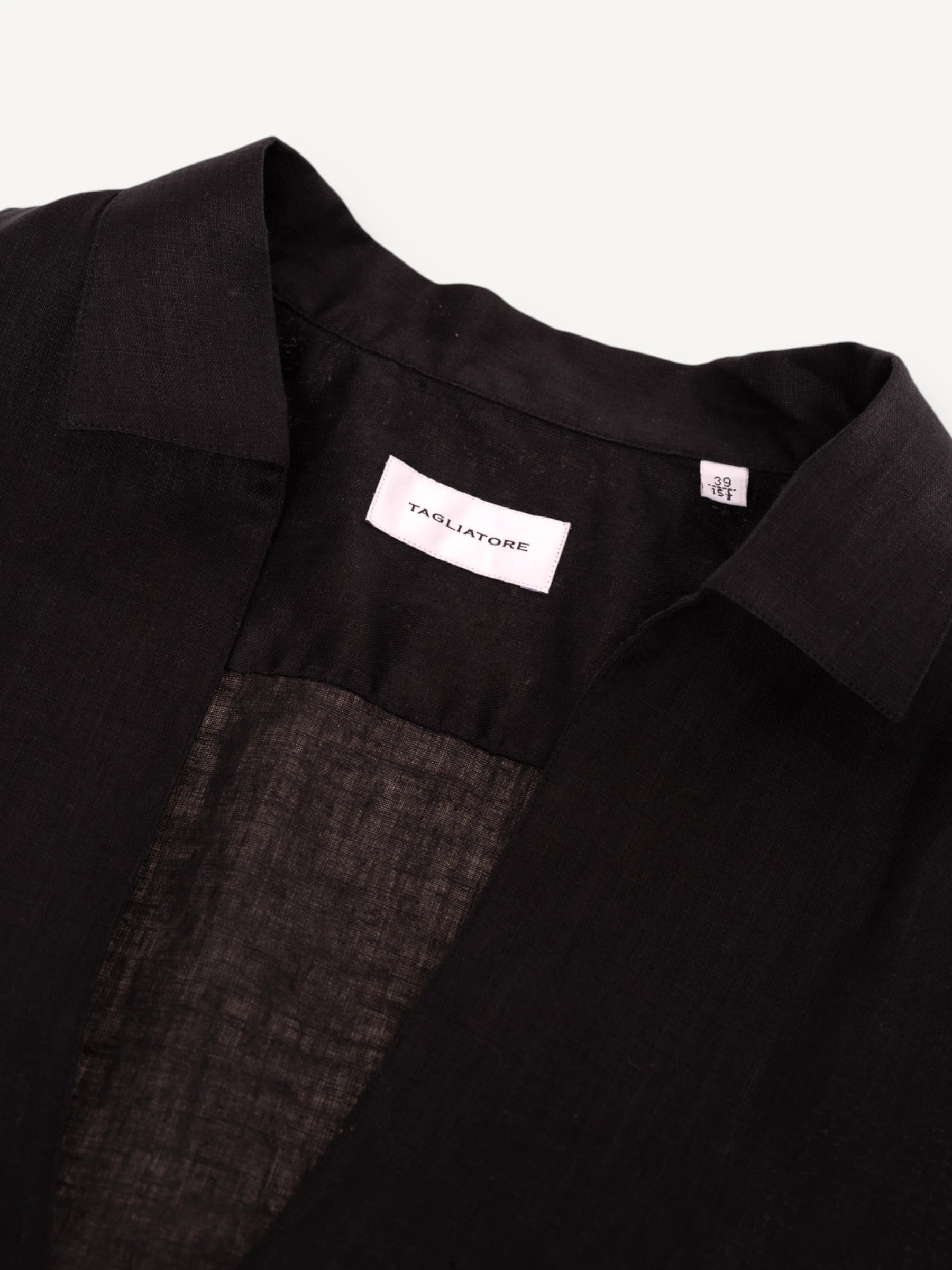 Linnen Shirt - Zwart