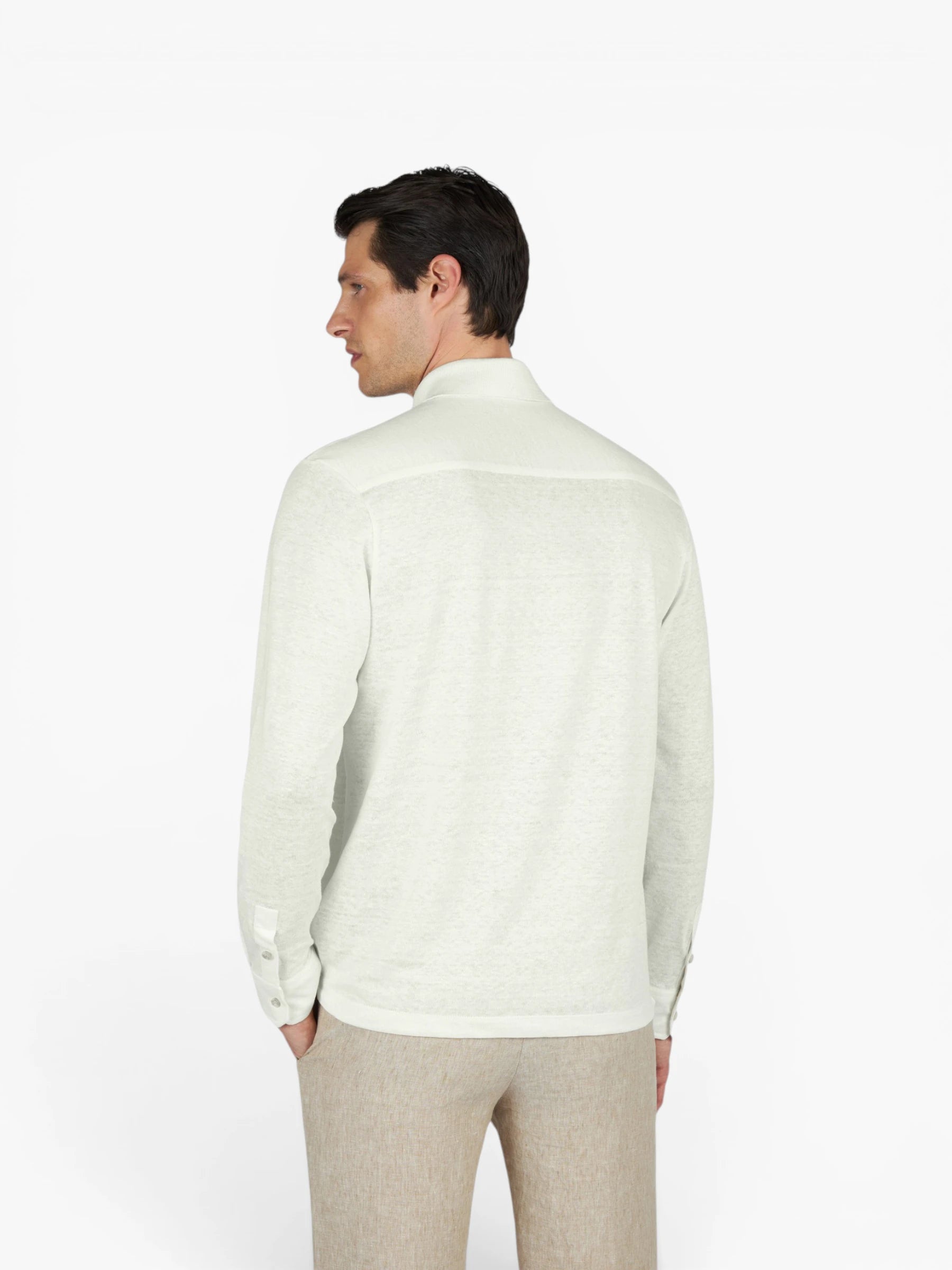 Linnen Jersey Shirt - creme