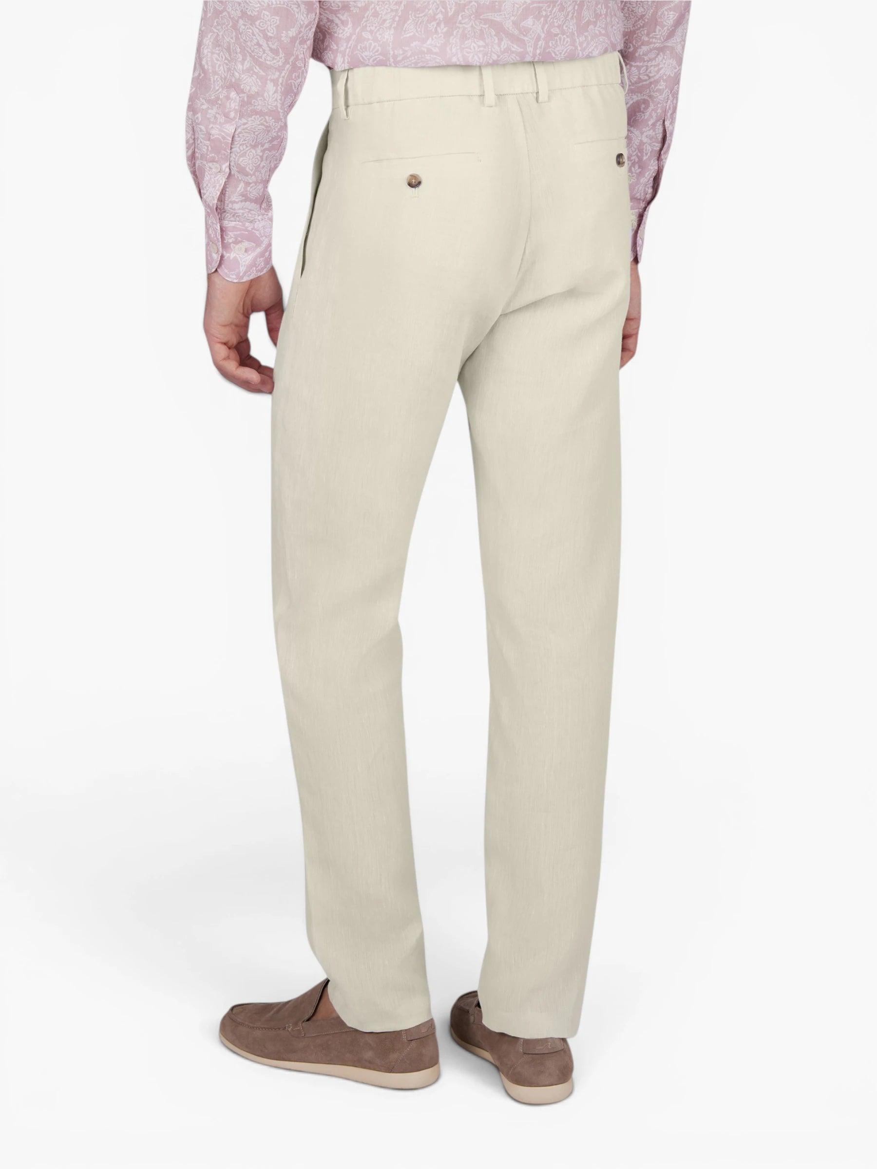 Linnen Chino Pantalon - Off White