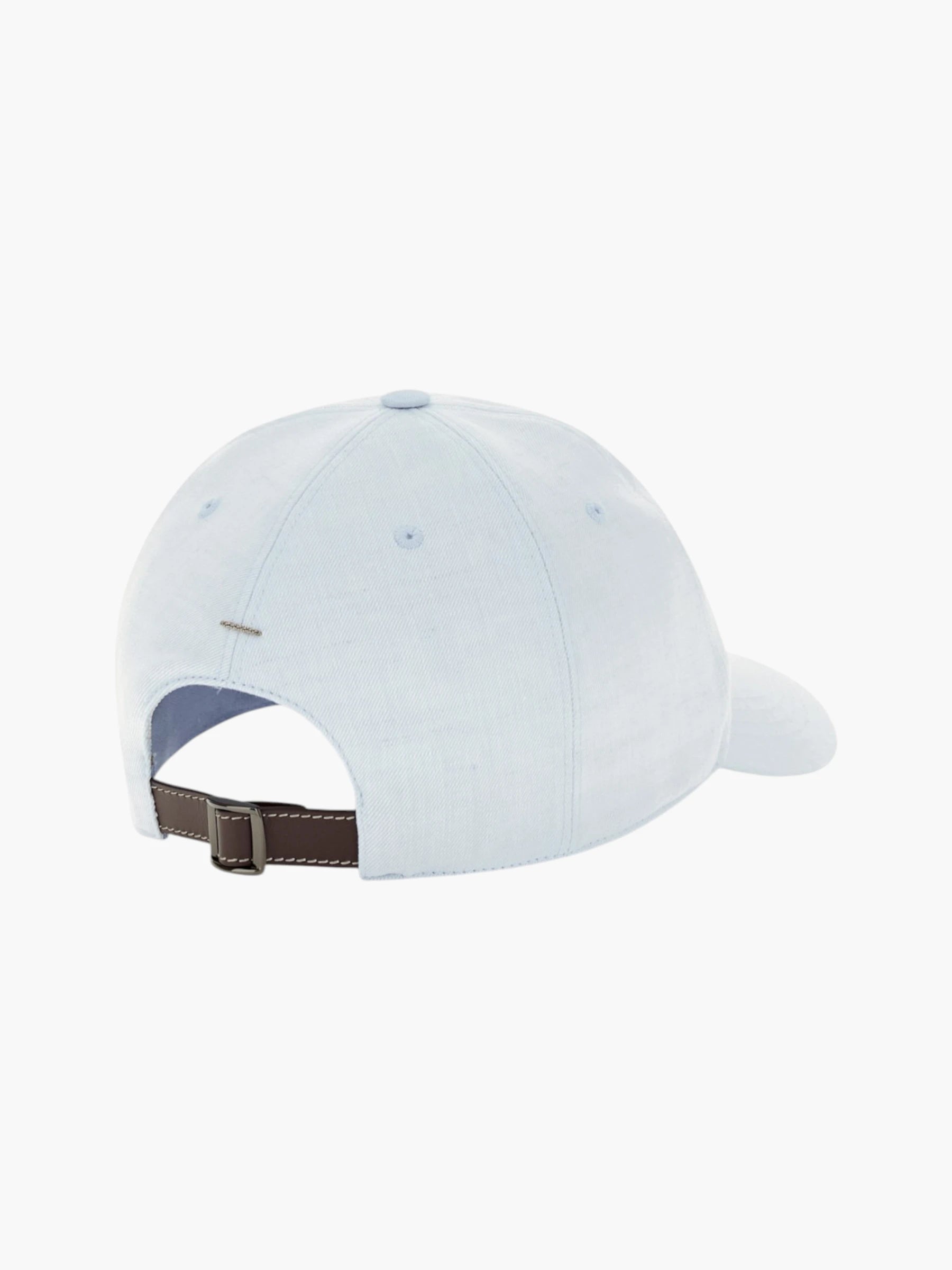 Embroiderd Fresh Linen Cotton Bas Pet - Xanon Blue
