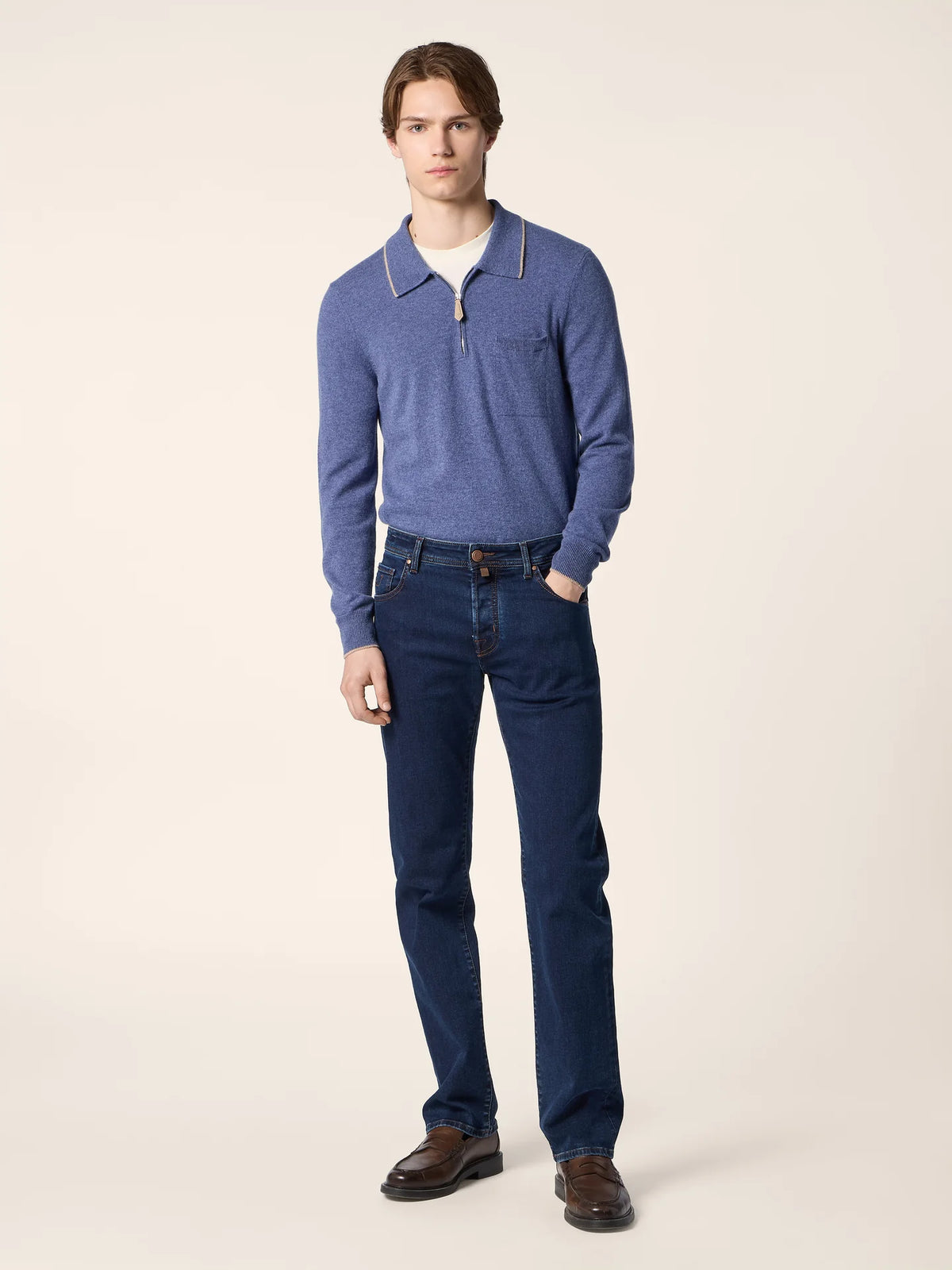 Luis Regular Fit Jeans JUM QE034 030 S3624 R2 - Donkerblauw