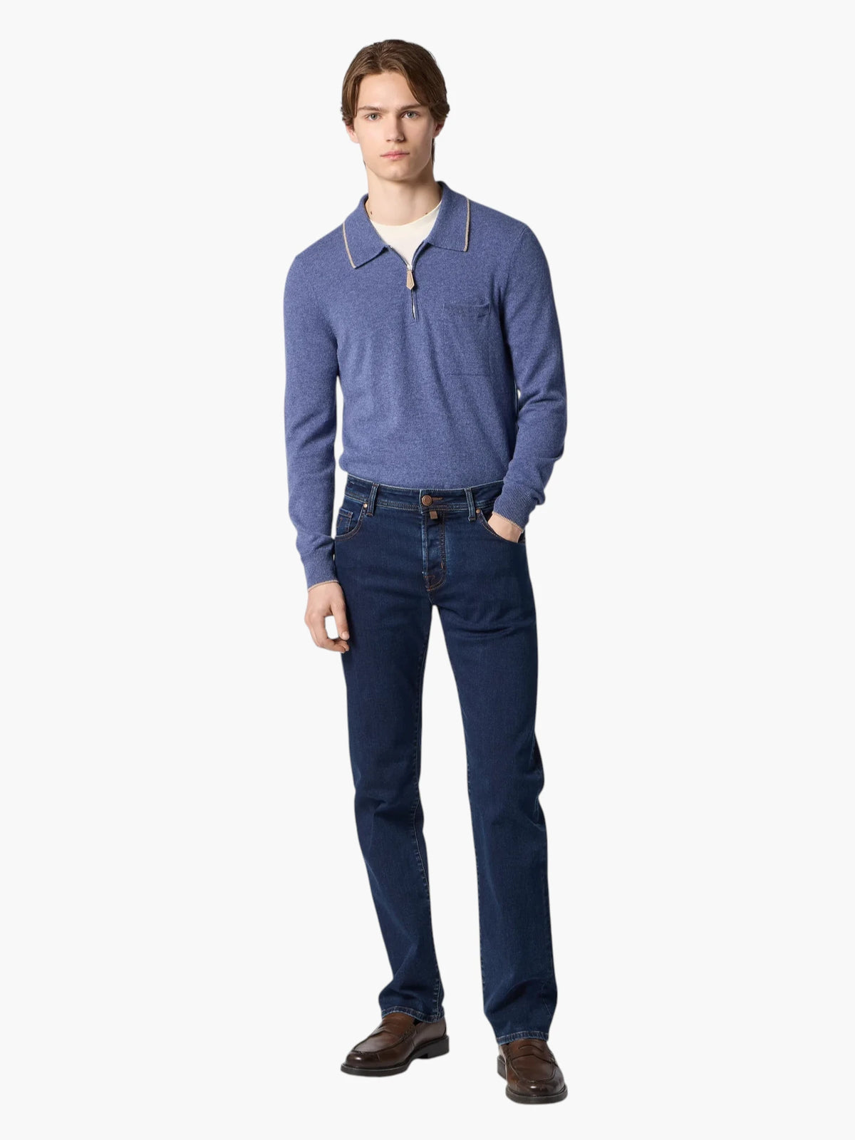 Luis Regular Fit Jeans JUM QE034 030 S3624 R2 - Donkerblauw