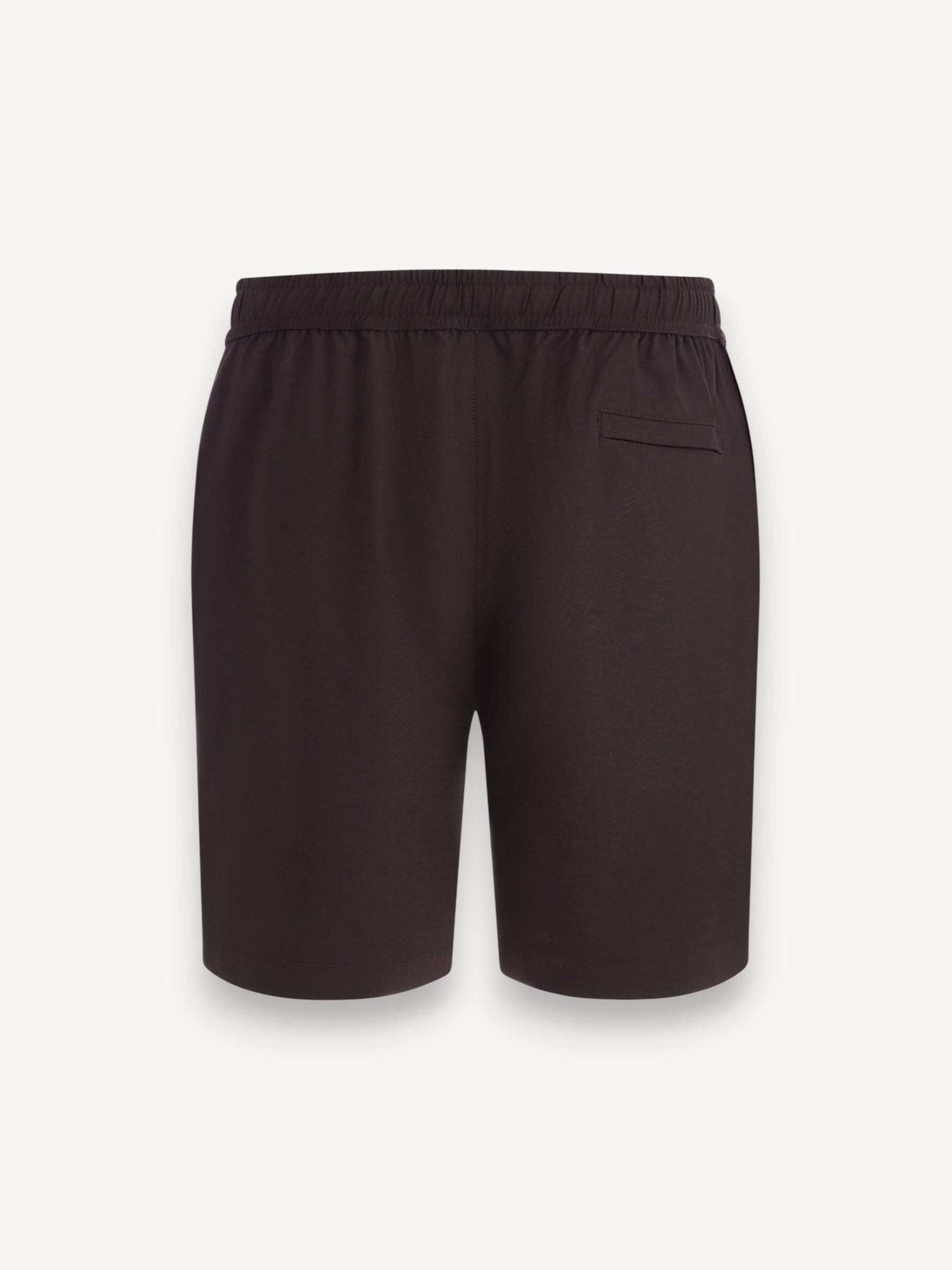Carl Wool/Stretch Shorts - Dark Brown