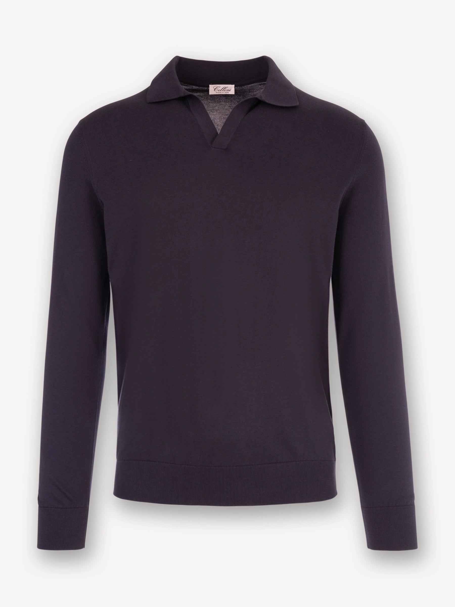 Longsleeve Polo - Donkerblauw